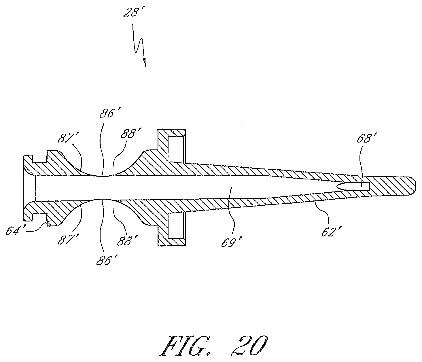 Patent US12102786 Figure 15 – Medical connector with elongated portion within seal collar