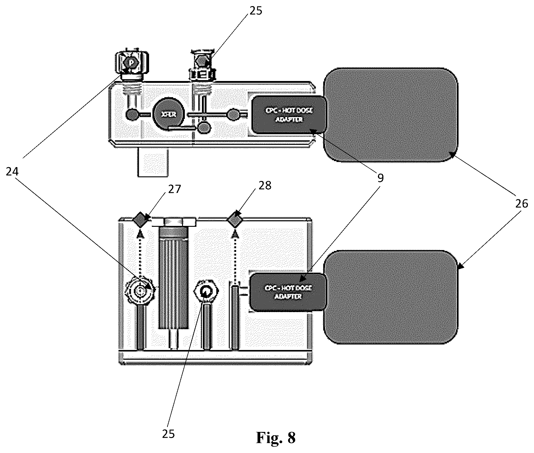 Patent US12102789 Figure 10 – Radiopharmaceutical delivery system and use thereof for patient infusion