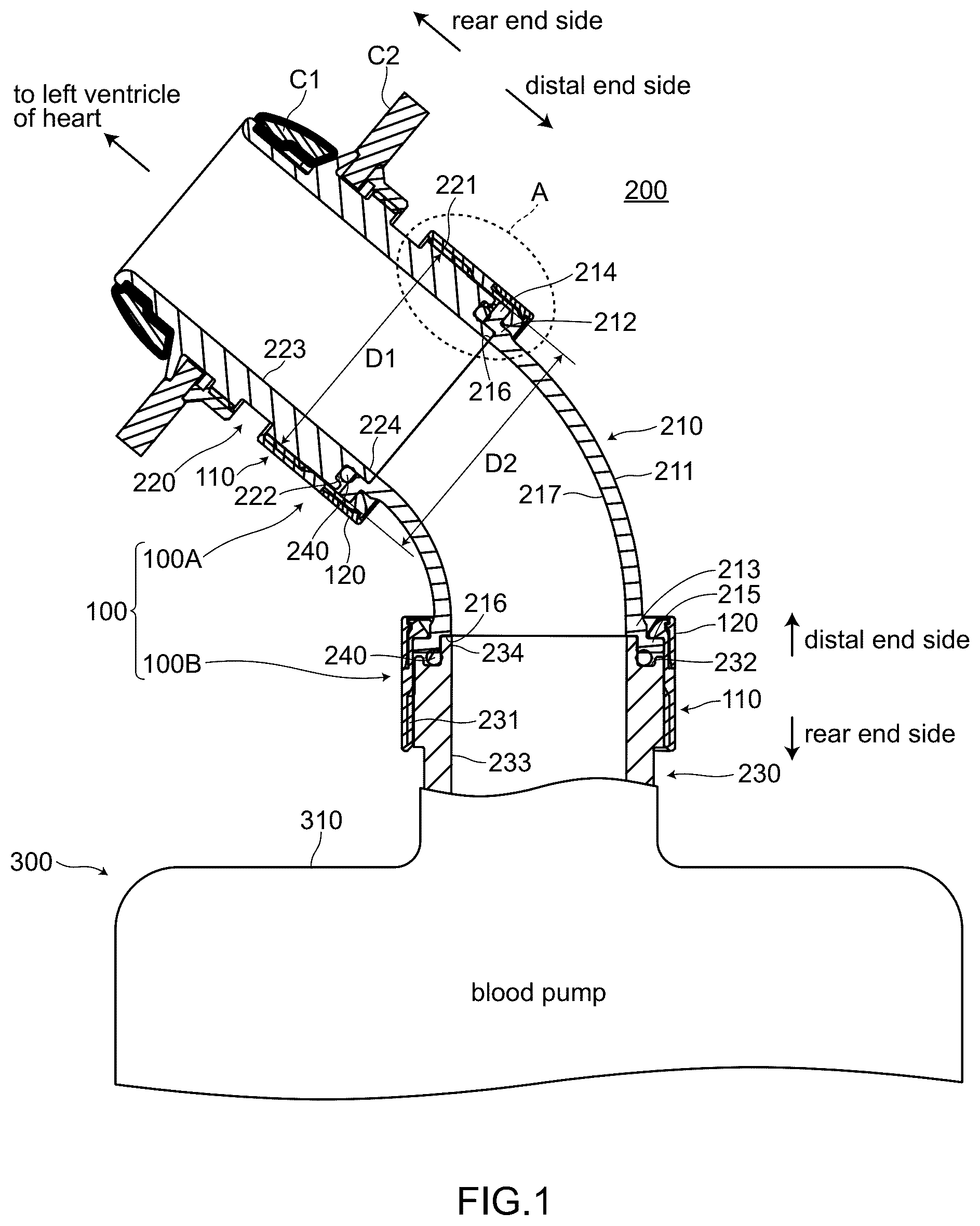 Patent US12102816 Figure 1 – Conduit forming unit and tube joint