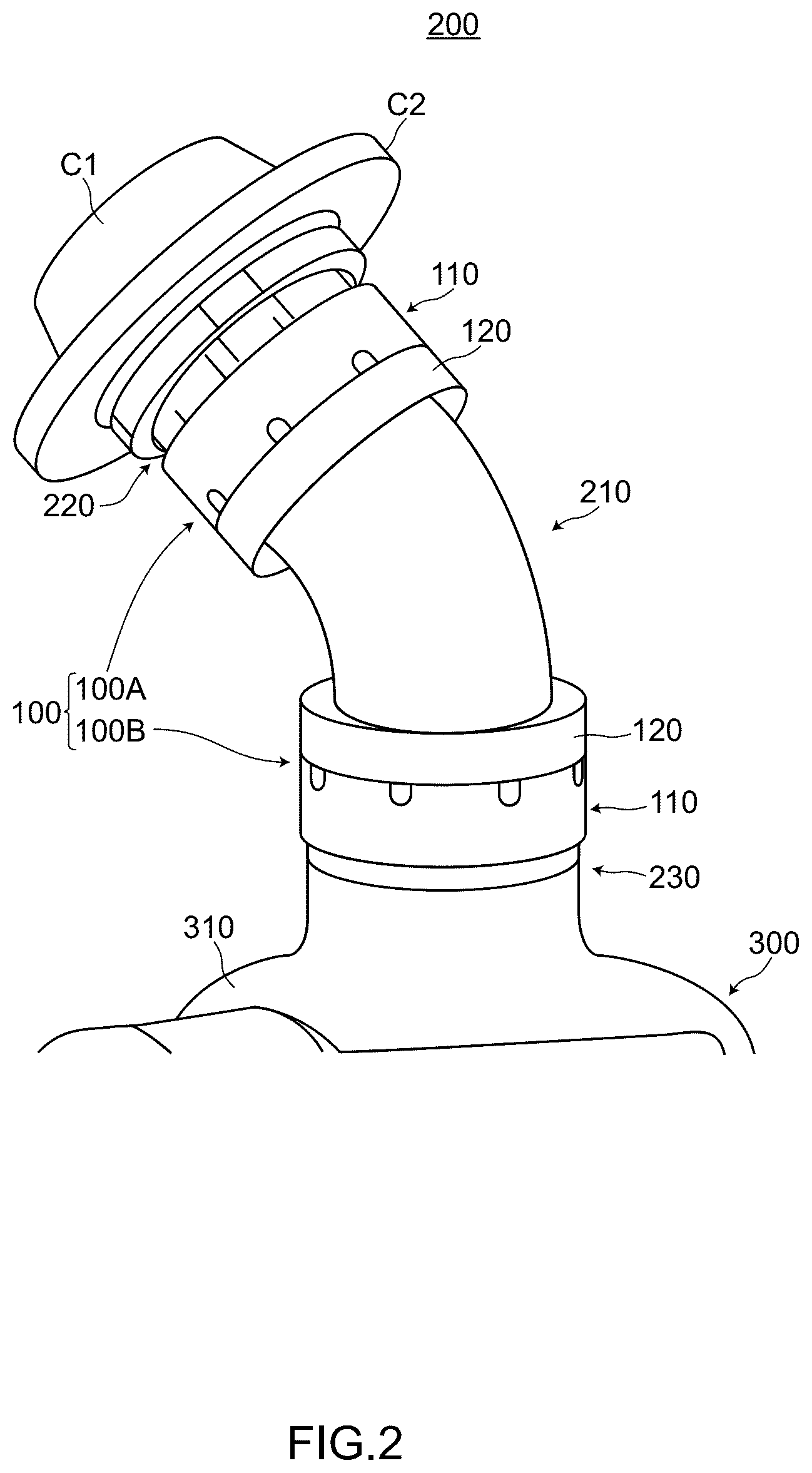 Patent US12102816 Figure 2 – Conduit forming unit and tube joint