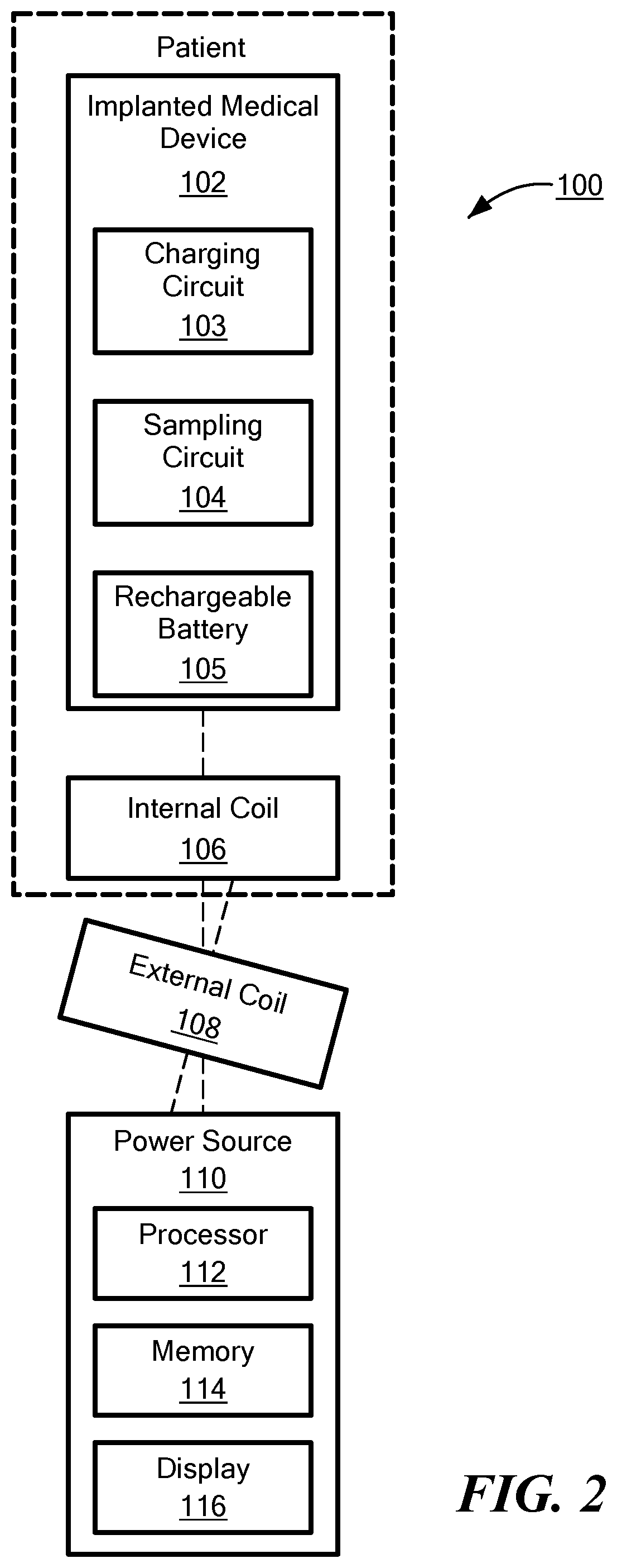 Patent US12102817 Figure 2 – Method for determining coupling coefficient for wireless power transfer