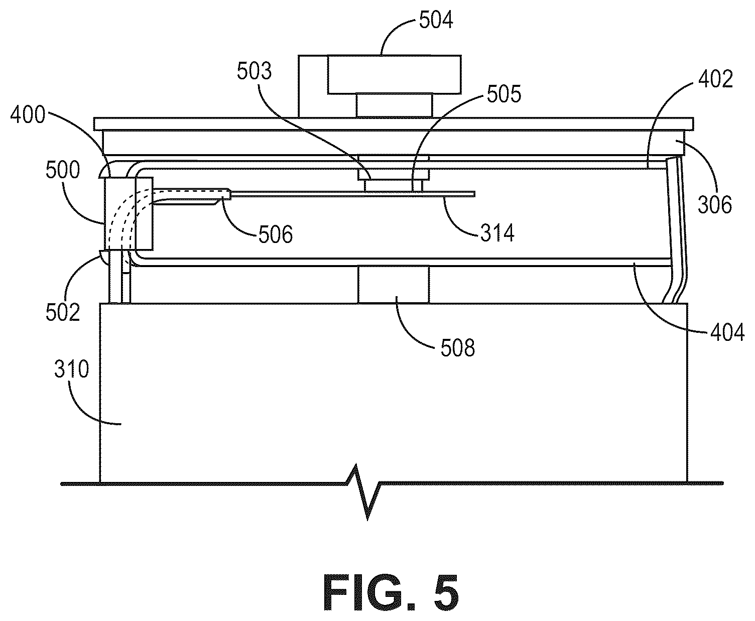 Patent US12102832 Figure 5 – Folded headspace insulator