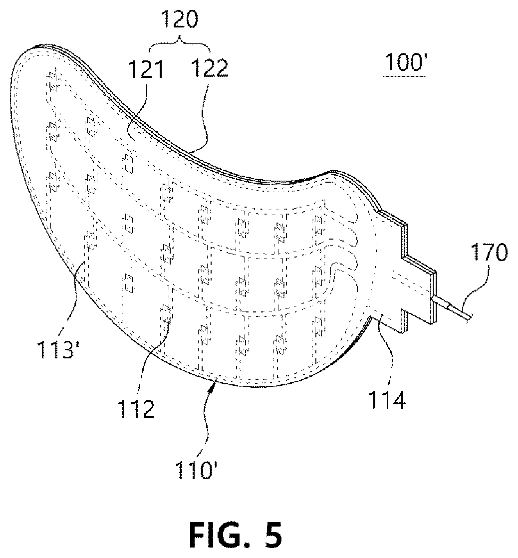 Patent US12102839 Figure 5 – LED patch for skin care apparatus and skin care apparatus including the same