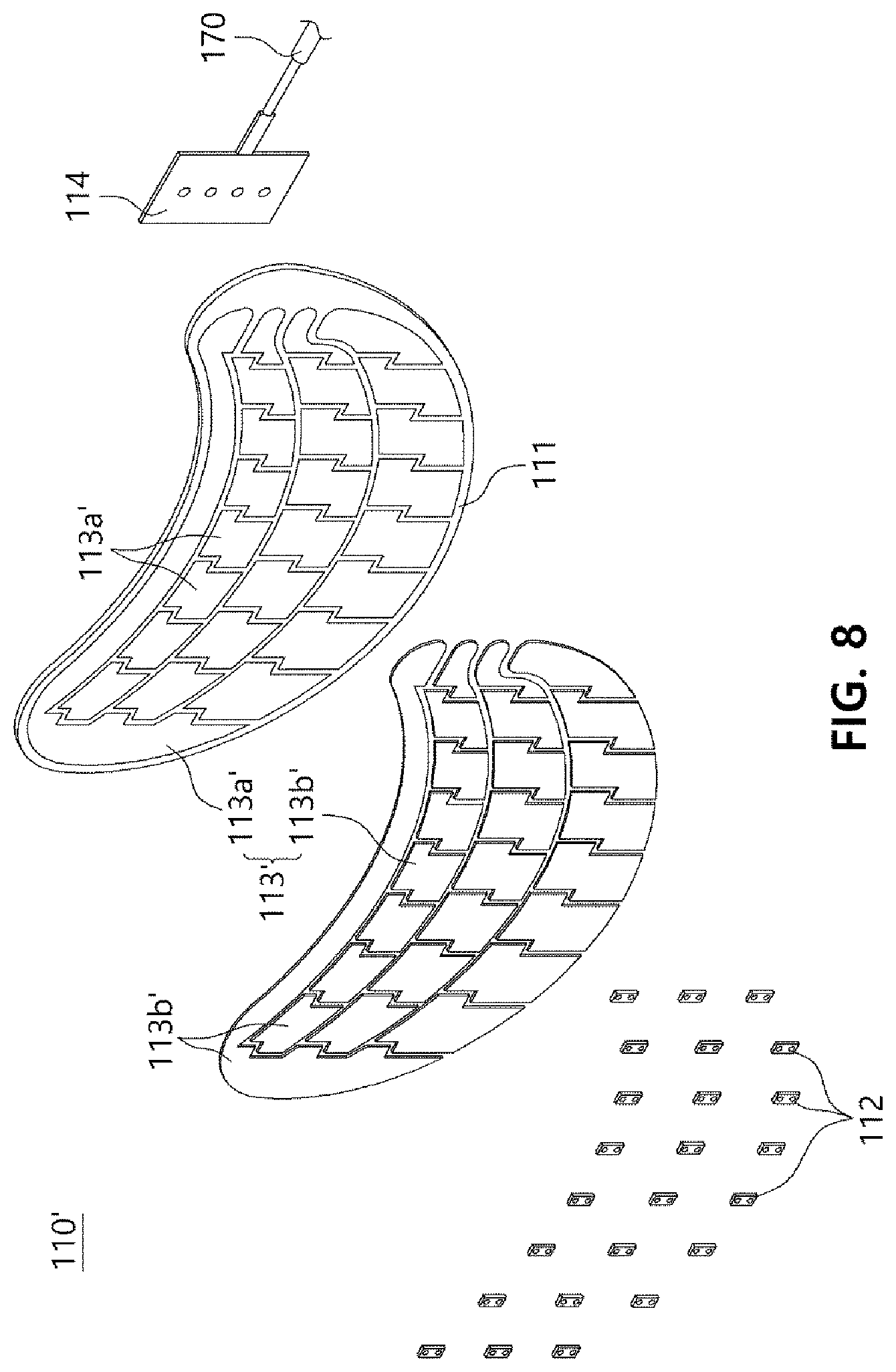 Patent US12102839 Figure 8 – LED patch for skin care apparatus and skin care apparatus including the same