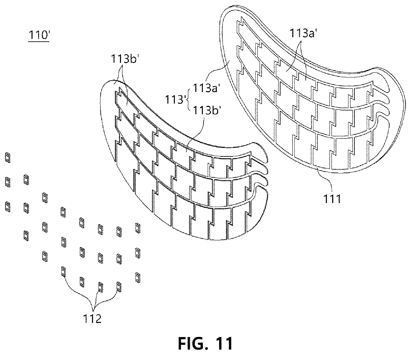 Patent US12102839 Figure 11 – LED patch for skin care apparatus and skin care apparatus including the same