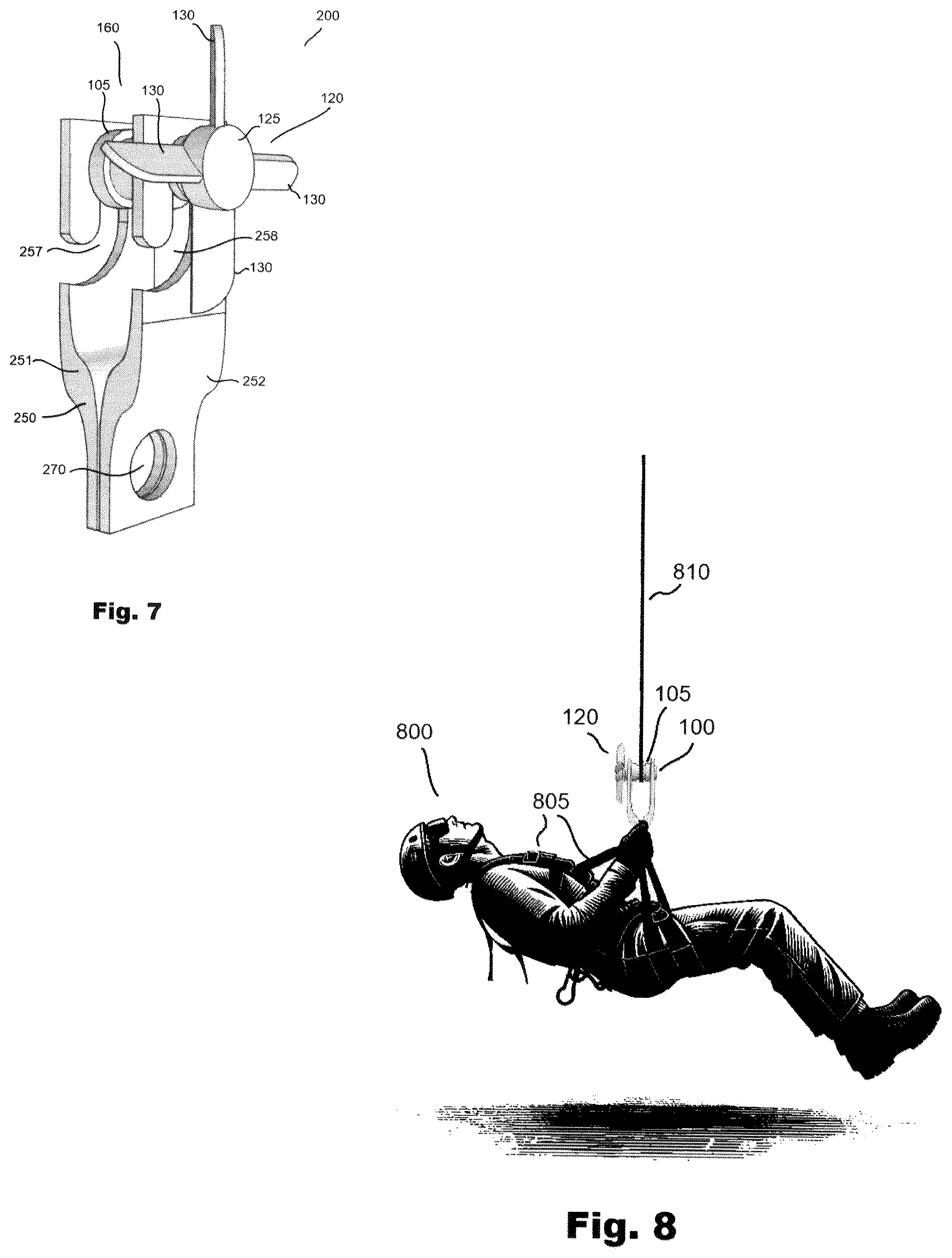 Patent US12102846 Figure 3 – Human rescue apparatus for vertical extraction in high temperature environments