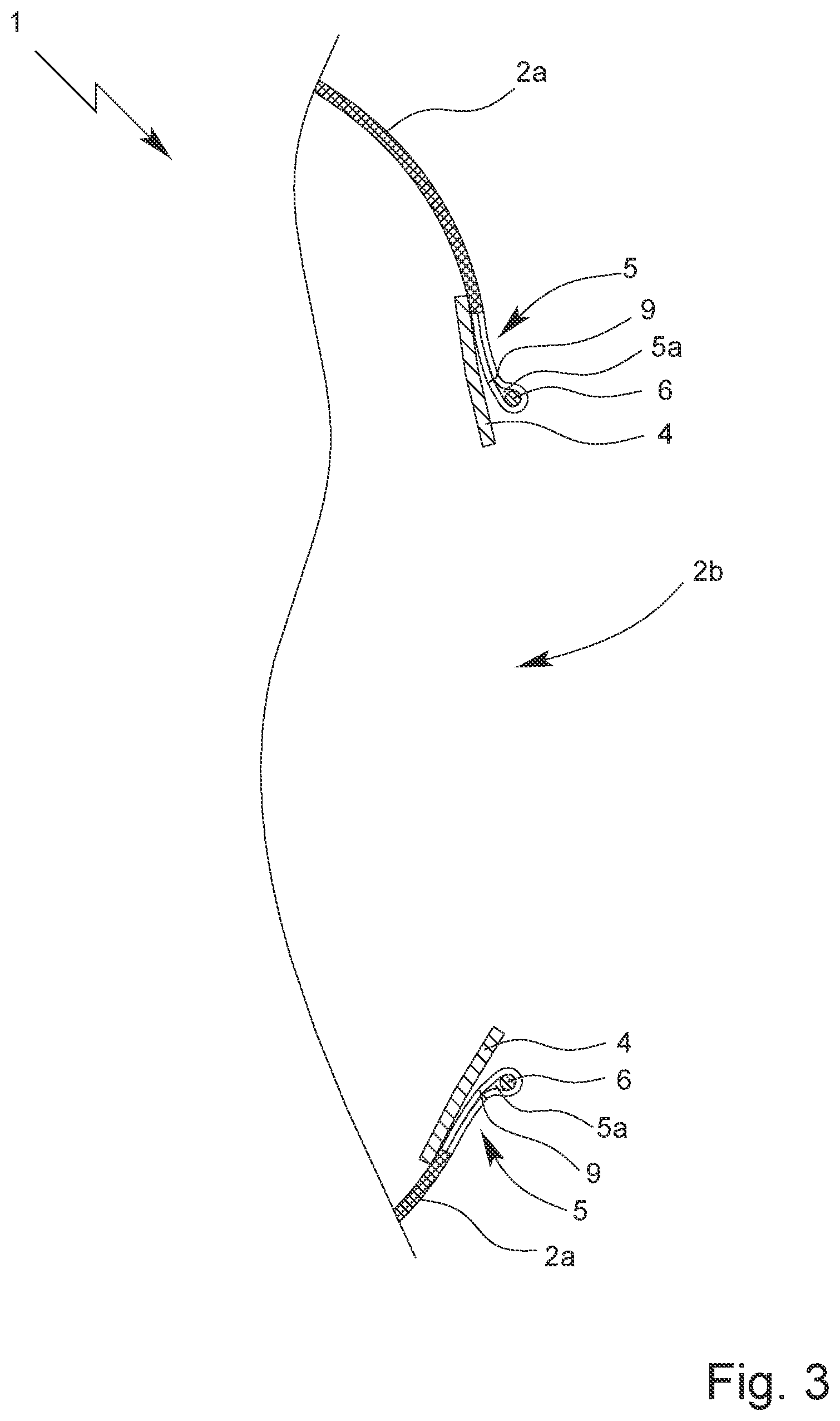 Patent US12102847 Figure 3 – Headgear, in particular a hood or a balaclava, for protective clothing