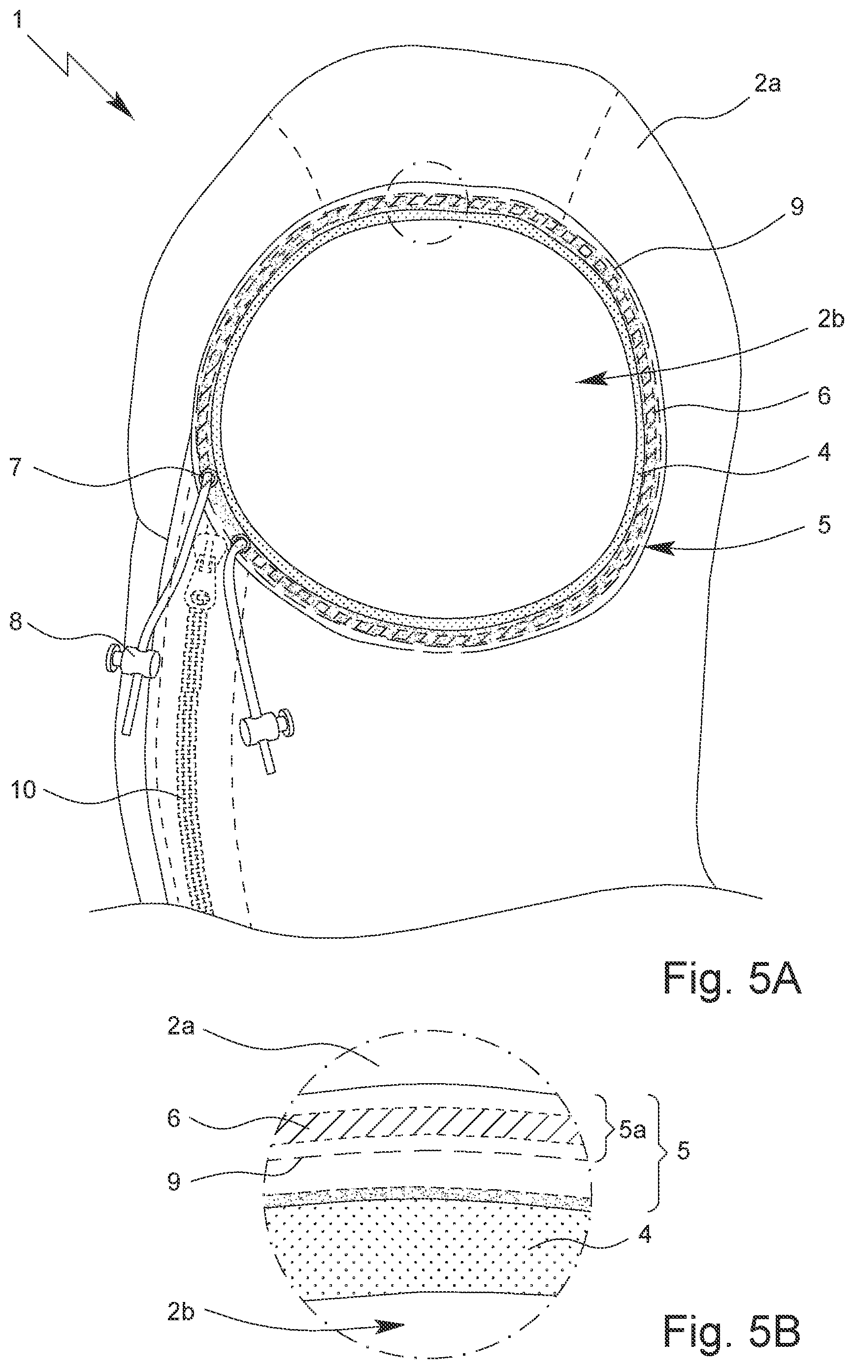 Patent US12102847 Figure 5 – Headgear, in particular a hood or a balaclava, for protective clothing