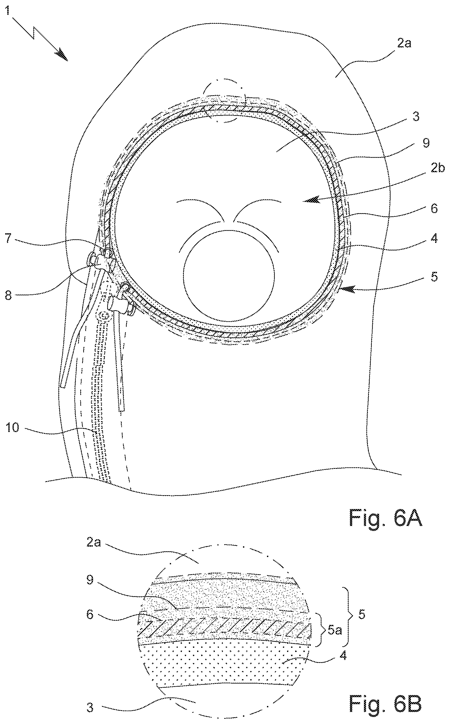 Patent US12102847 Figure 6 – Headgear, in particular a hood or a balaclava, for protective clothing