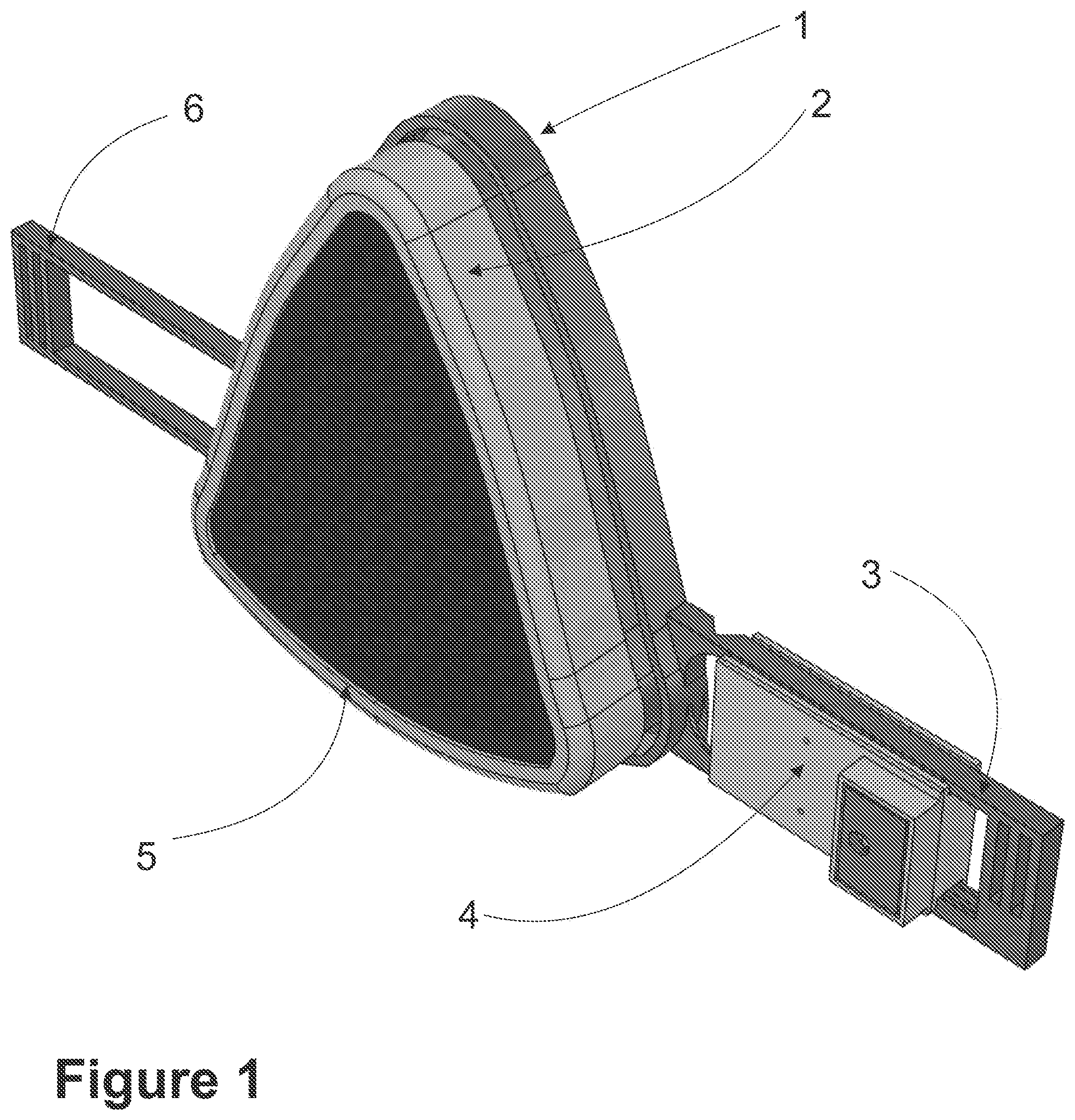 Patent US12102848 — Electrically active respirator mask — Figure 1
