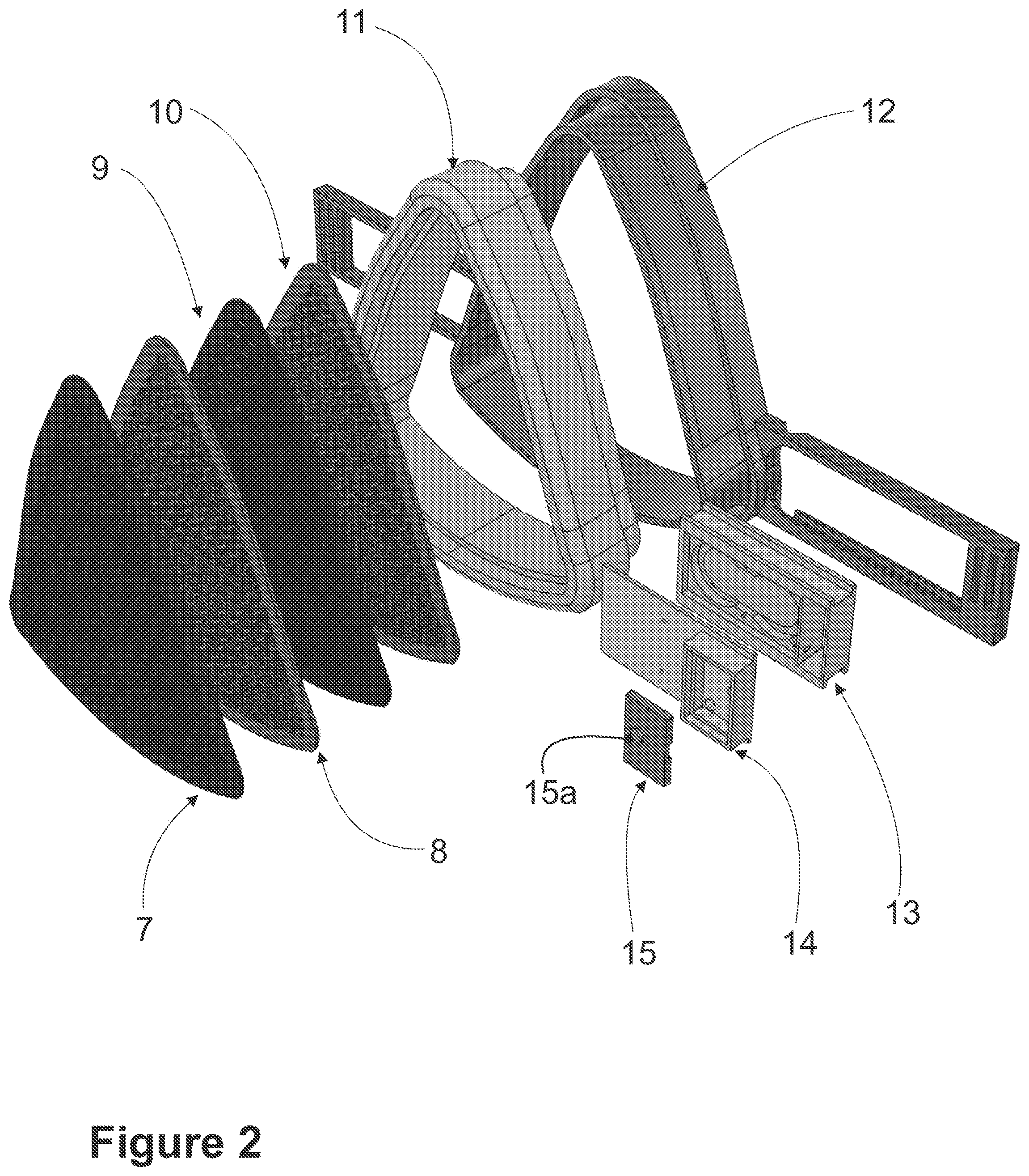Patent US12102848 Figure 2 – Electrically active respirator mask