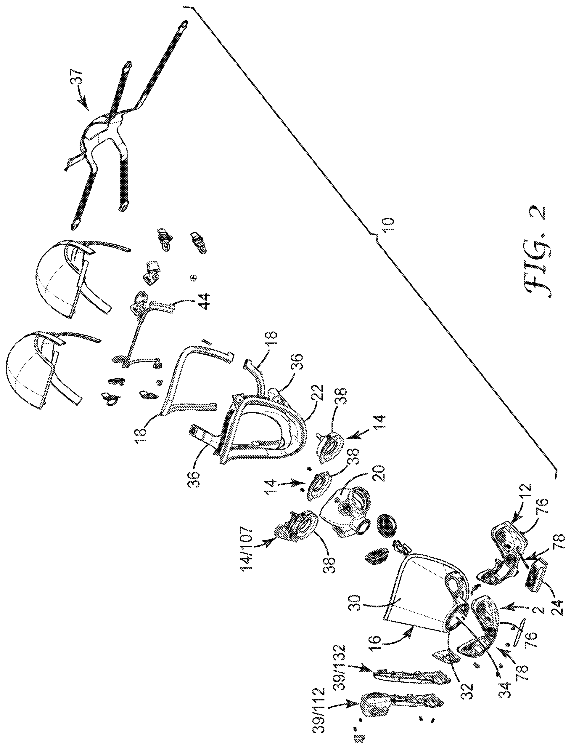 Patent US12102850 Figure 2 – Wireless communication features for respiratory protection device