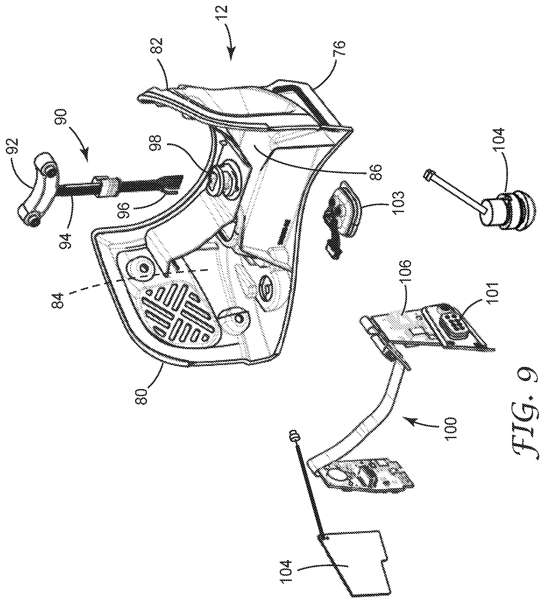 Patent US12102850 Figure 8 – Wireless communication features for respiratory protection device