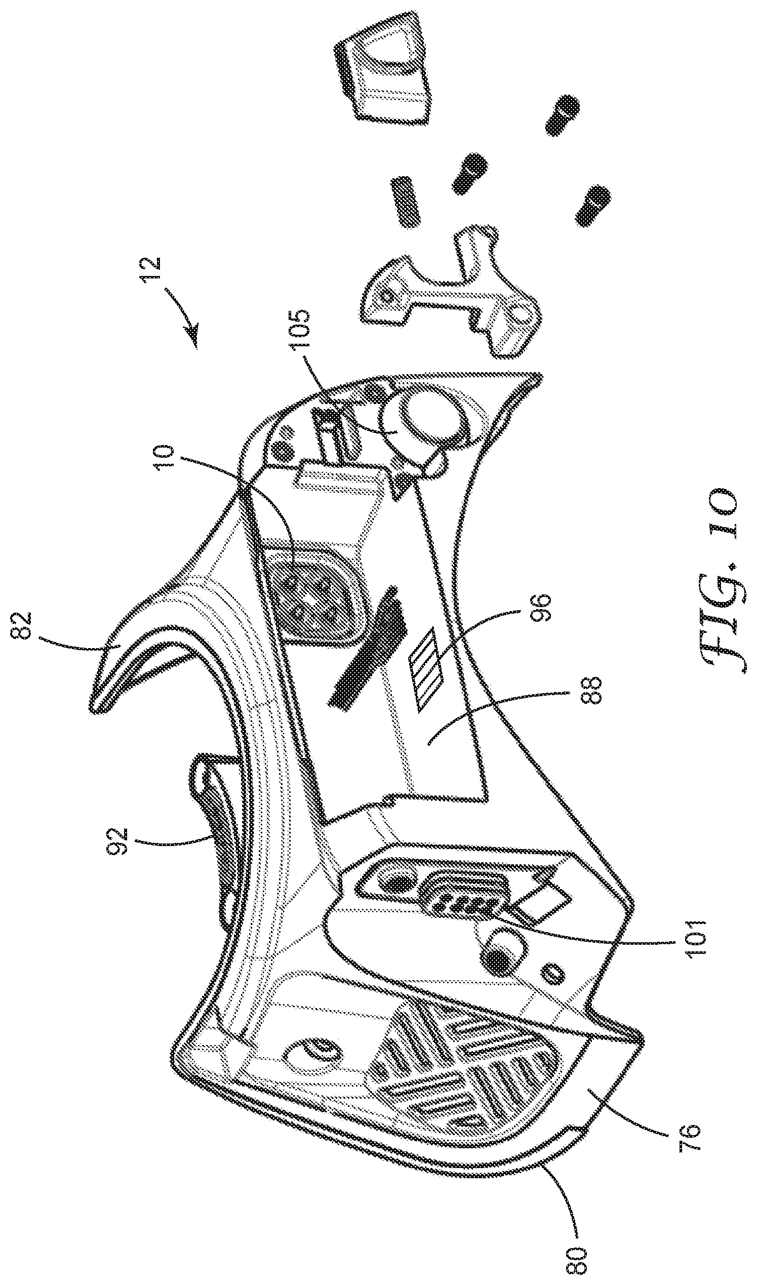Patent US12102850 Figure 9 – Wireless communication features for respiratory protection device