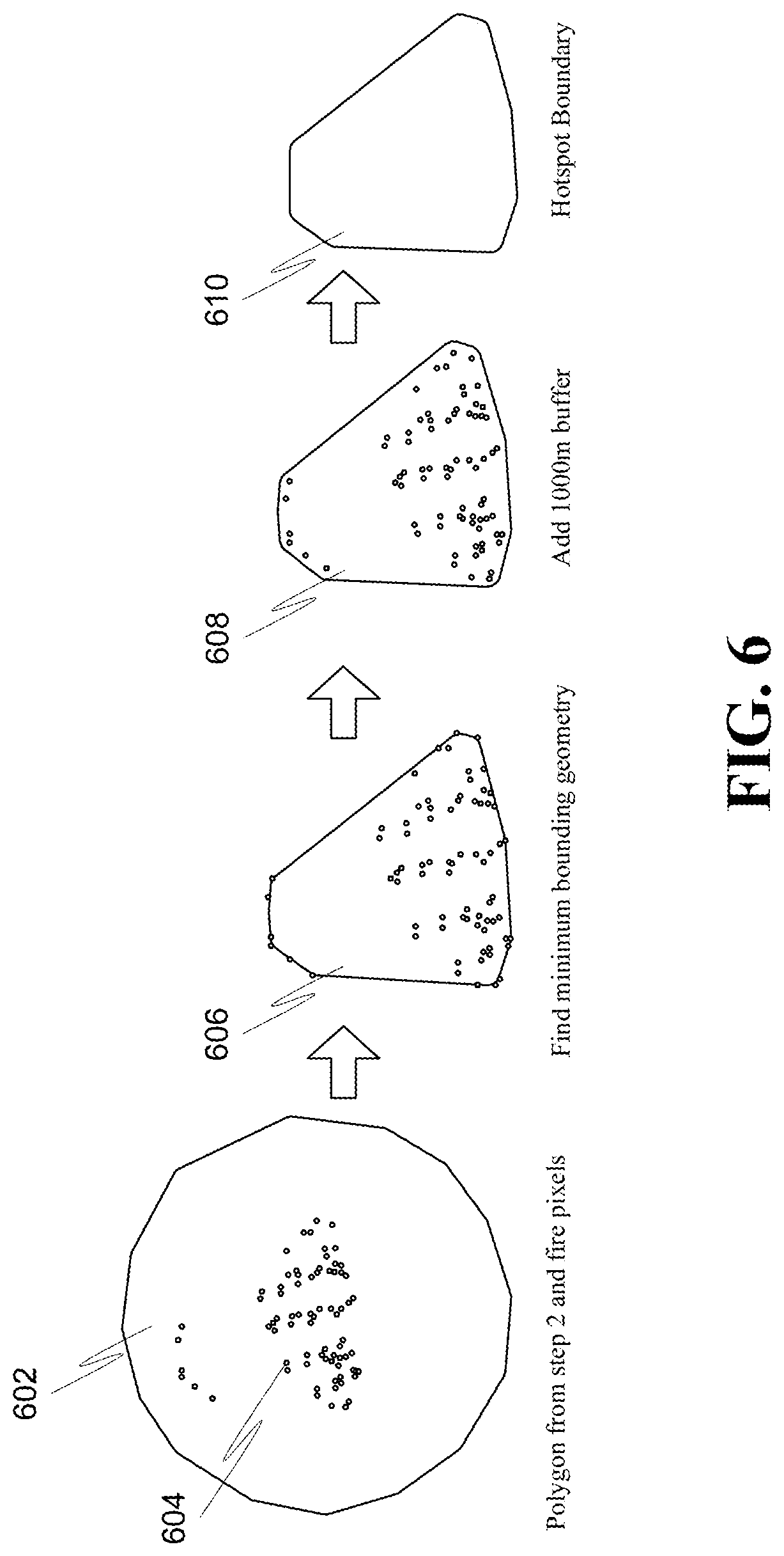 Patent US12102854 Figure 6 – Automated wildfire detection
