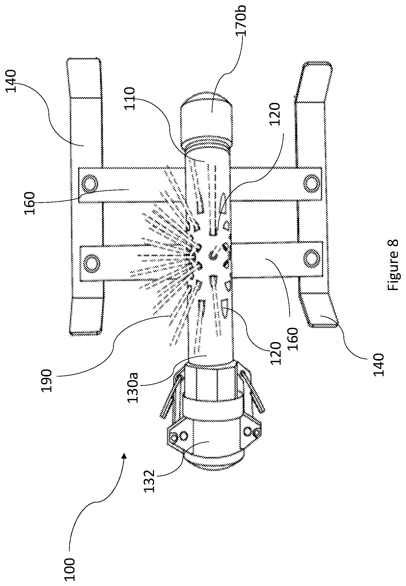 Patent US12102855 Figure 8 – Electric vehicle under body spray nozzle