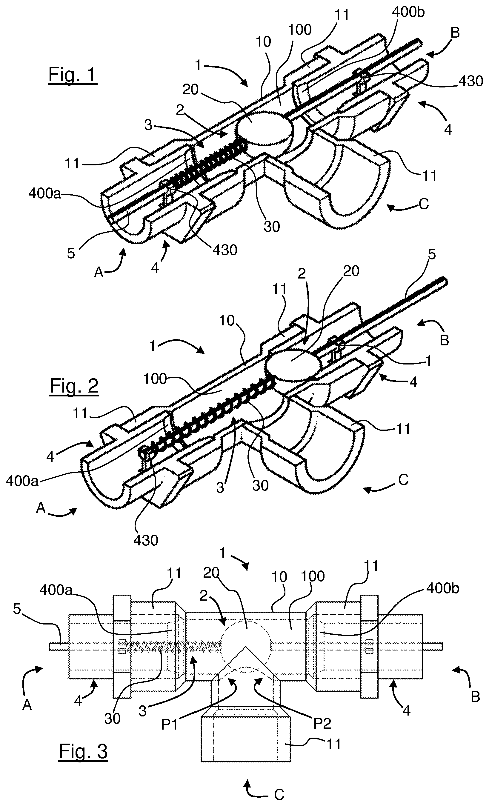 Patent US12102856 Figure 1 – Valve for a firefighting installation, and installation thereof