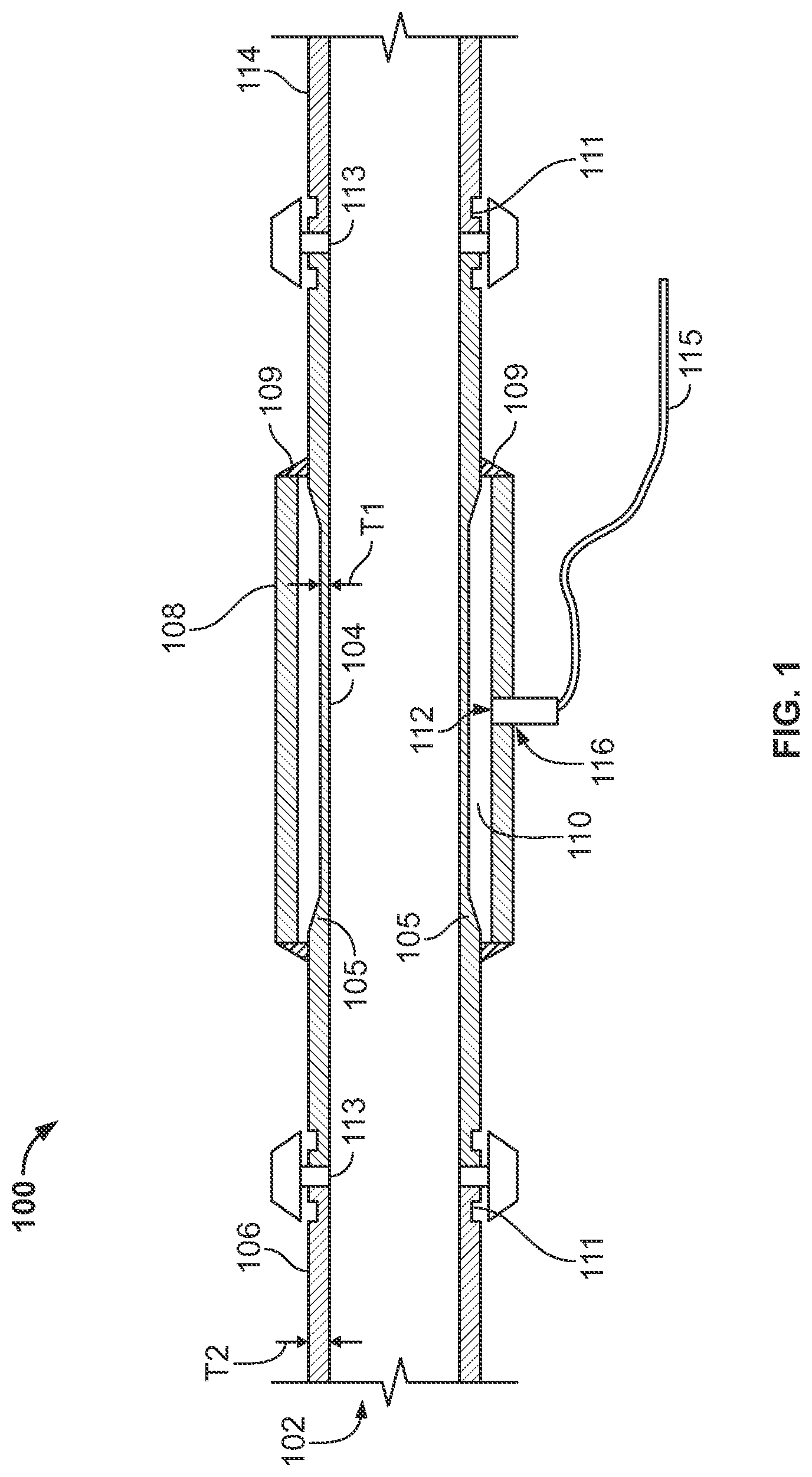 Patent US12102859 Figure 1 – Corrosion monitoring in a fluid distribution system