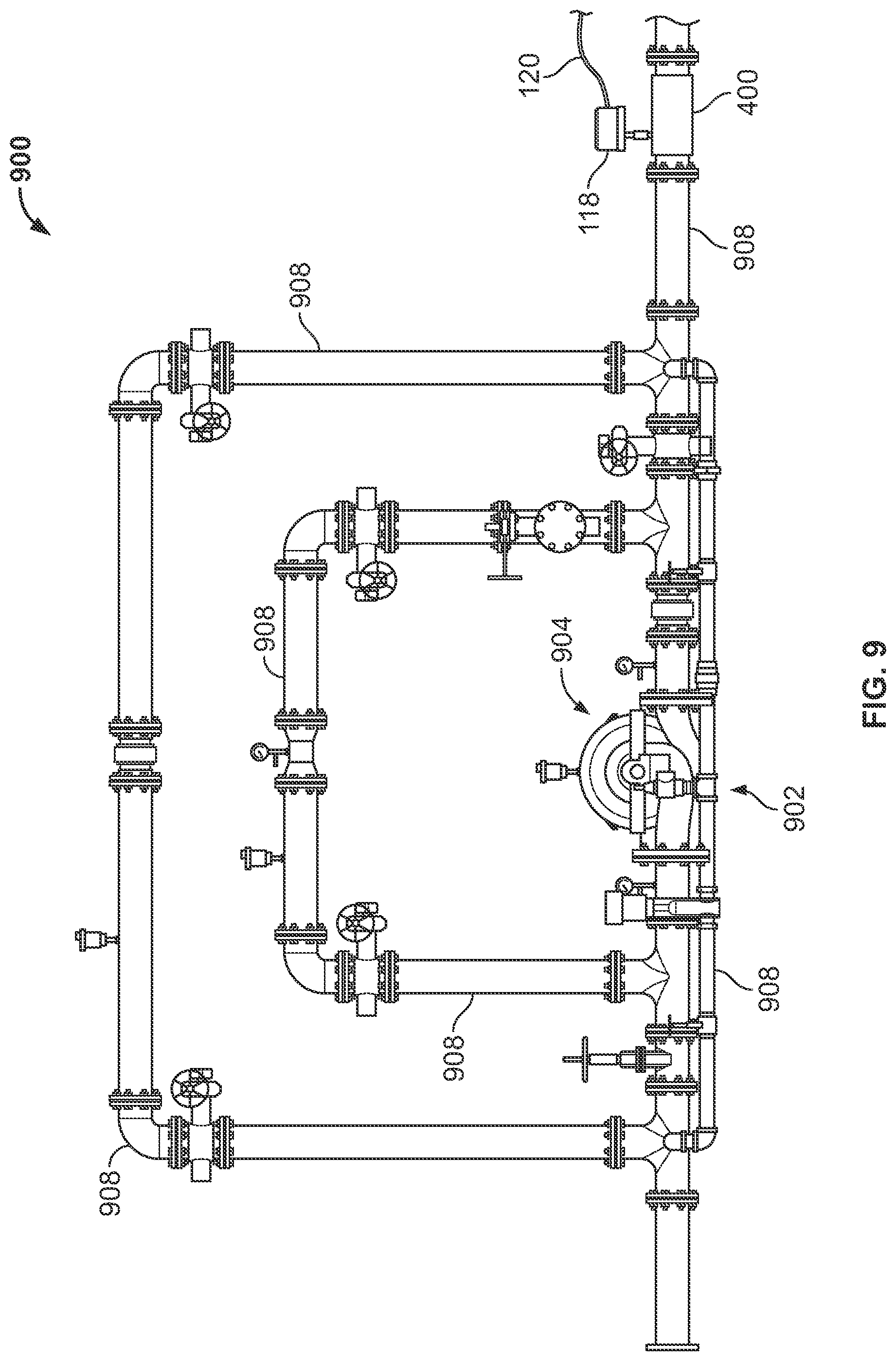Patent US12102859 Figure 8 – Corrosion monitoring in a fluid distribution system