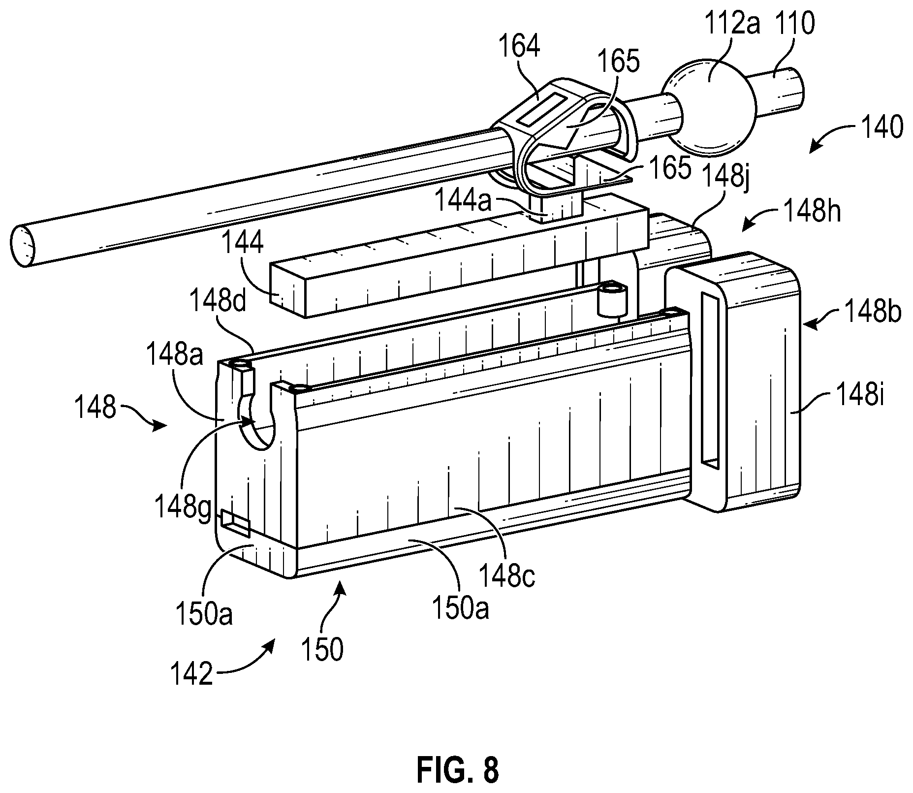 Patent US12102862 Figure 8 – Remote-sensing, bluetooth-enabled resistance exercise band
