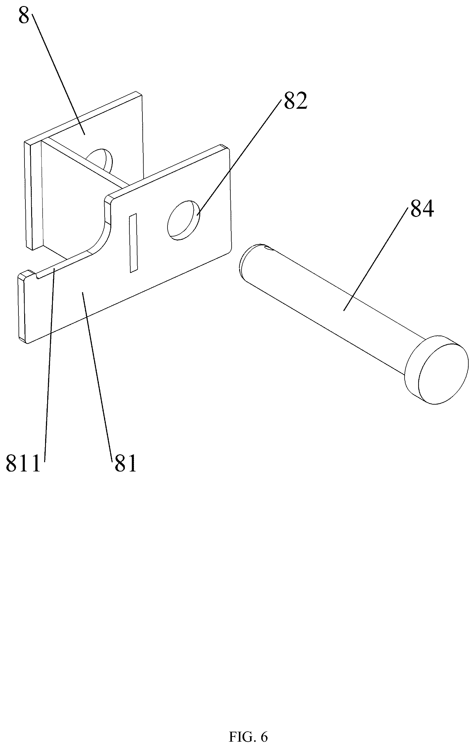 Patent US12102863 Figure 6 – Device for fixing movement track of barbell bar installed on squat rack