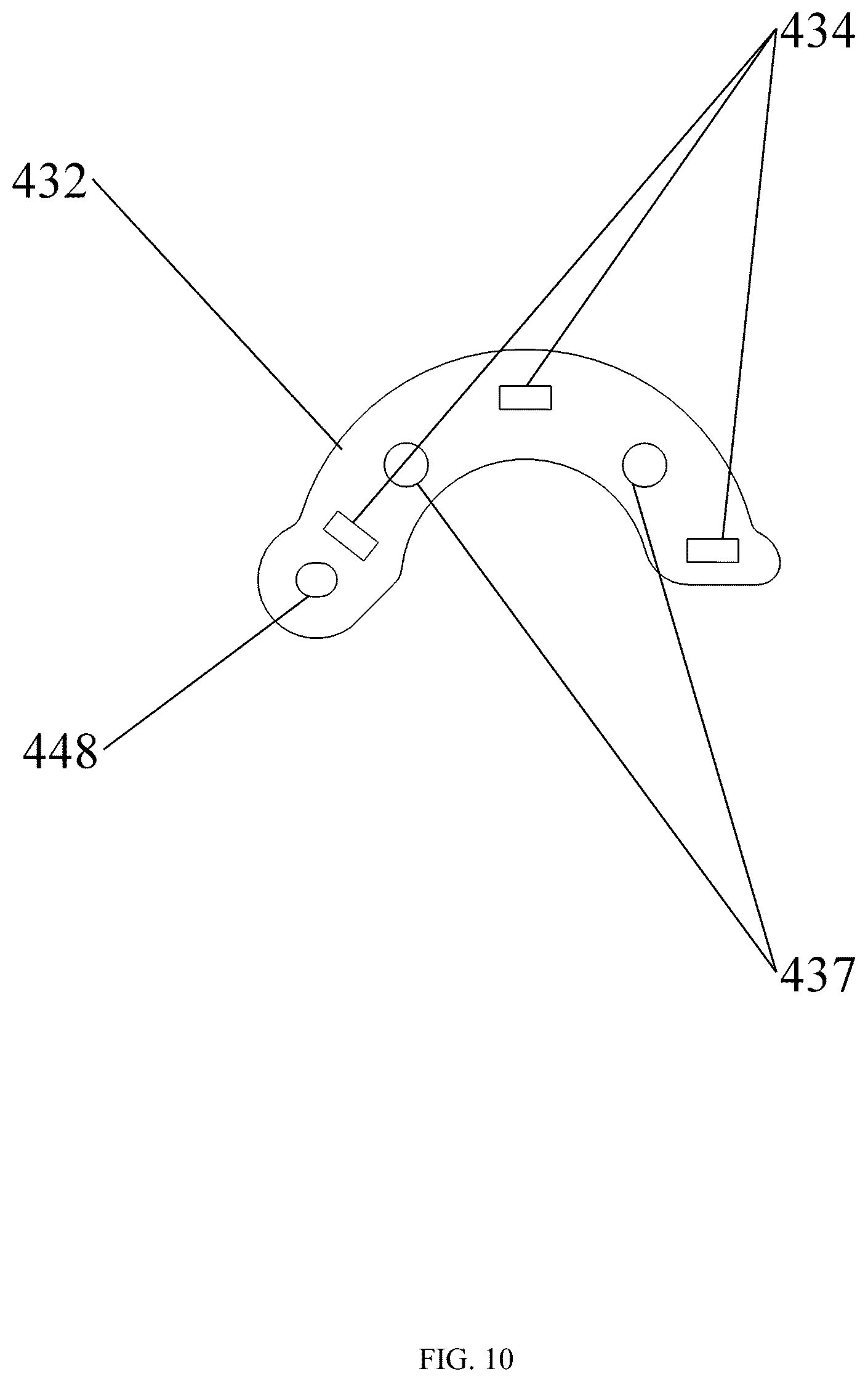 Patent US12102863 Figure 10 – Device for fixing movement track of barbell bar installed on squat rack