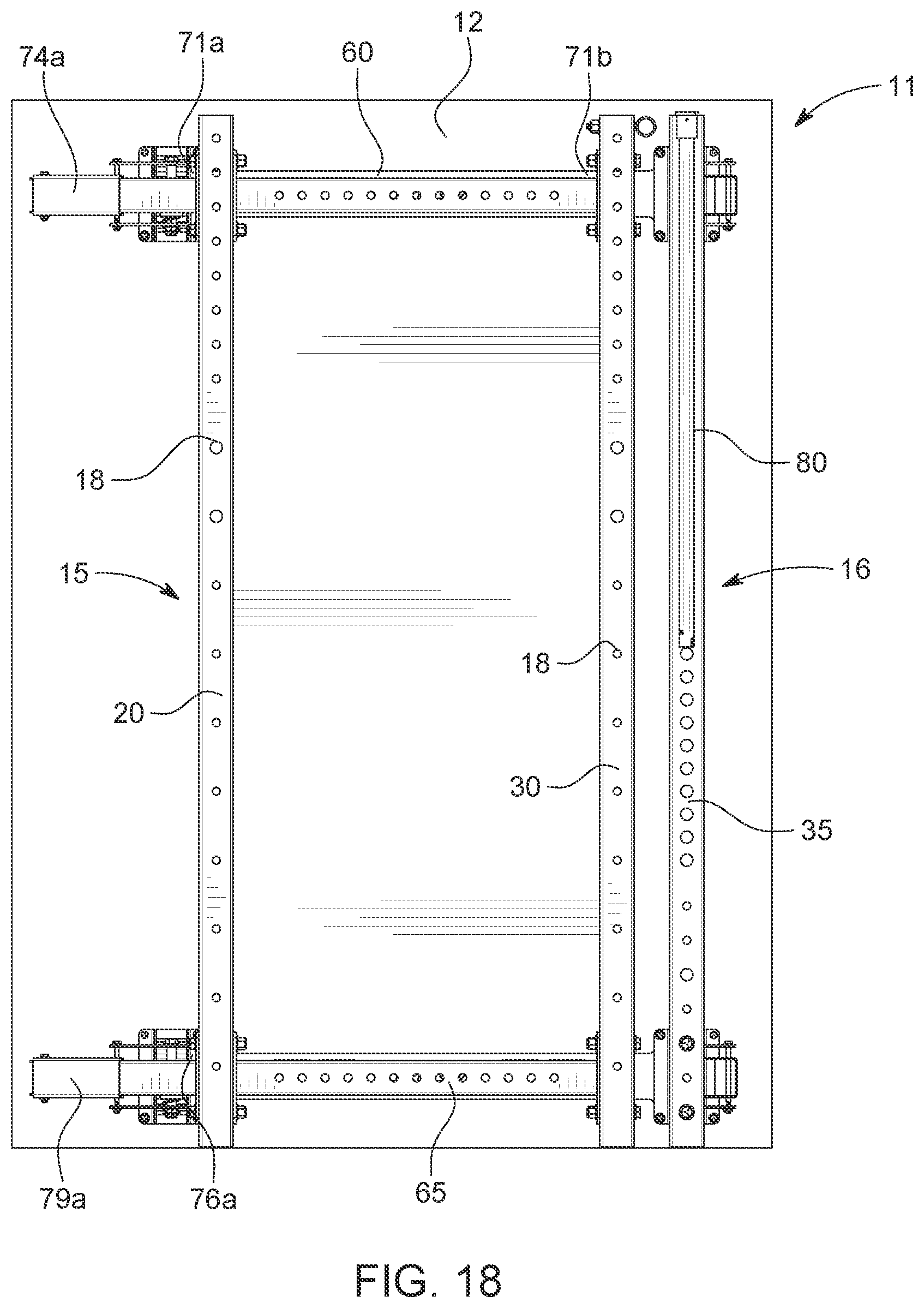 Patent US12102864 Figure 18 – Folding exercise rack system
