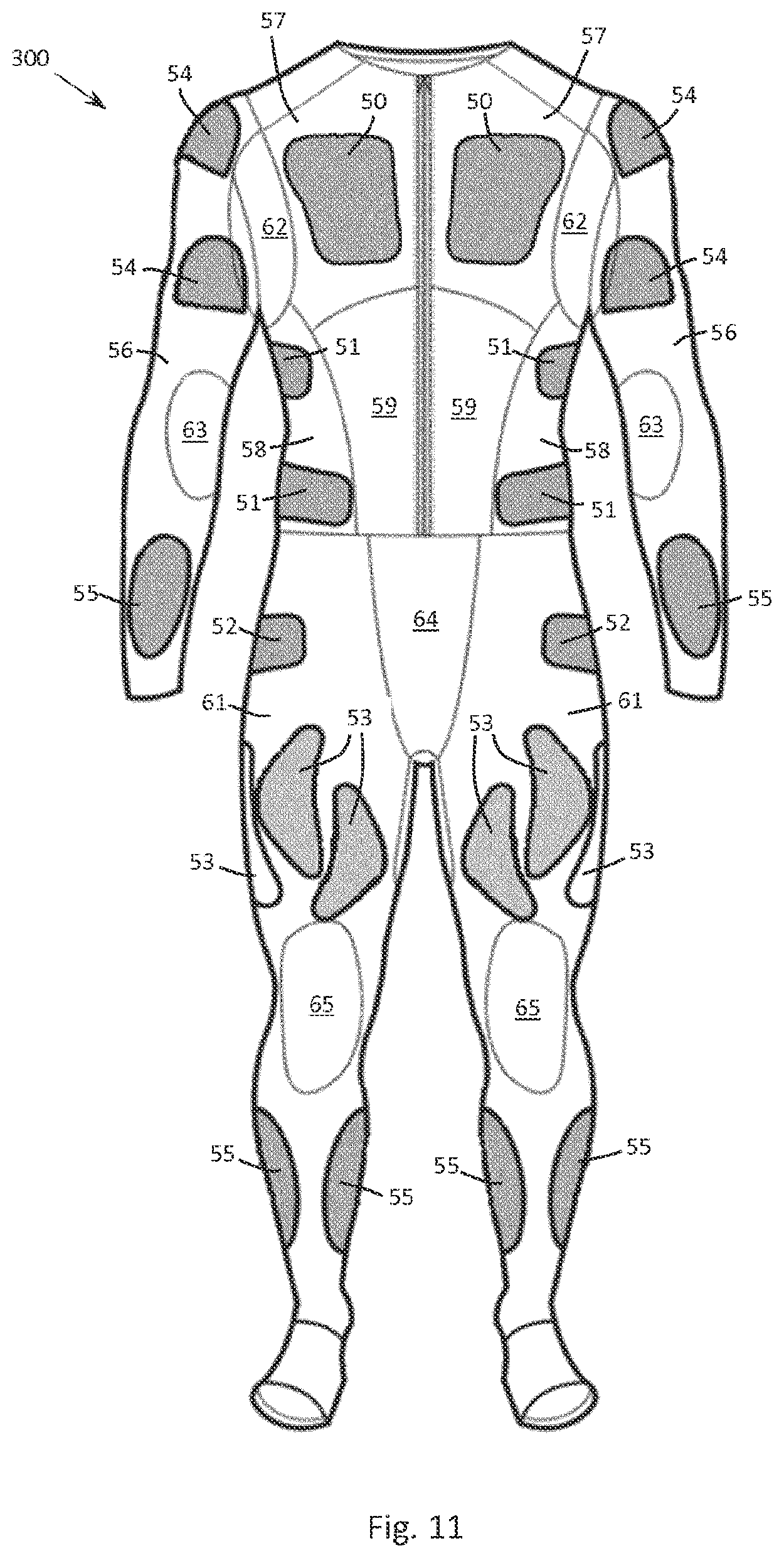 Patent US12102865 Figure 9 – Sports training and physiotherapy garments