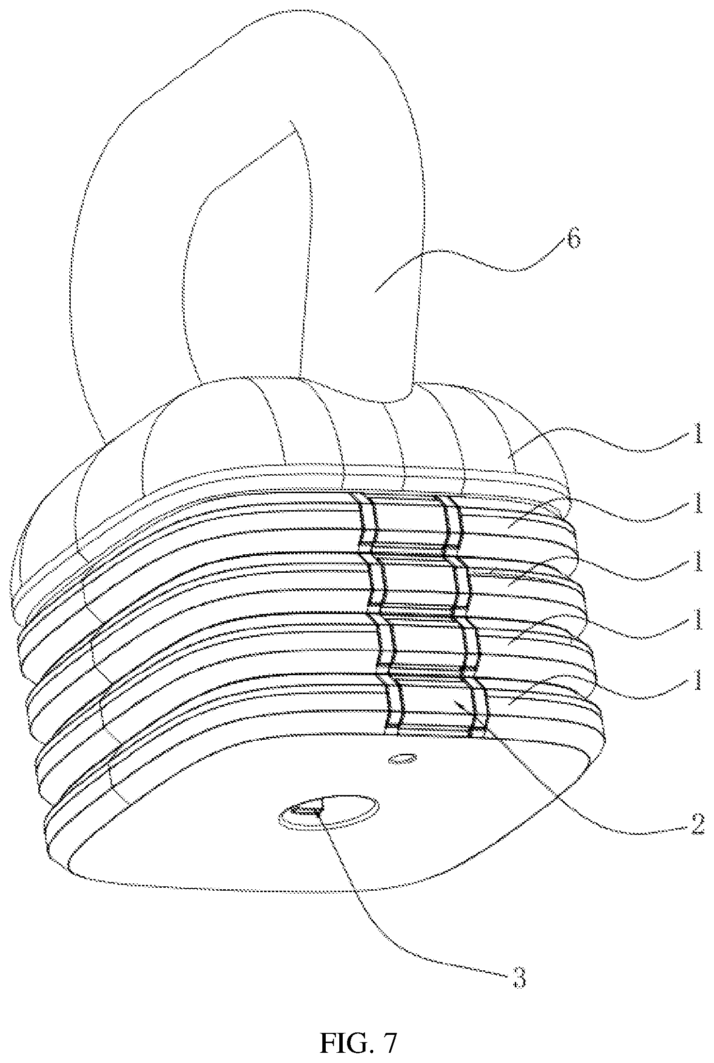 Patent US12102866 Figure 7 – Combinable weight plate and kettle bell, dumbbell and barbell using the weight plate