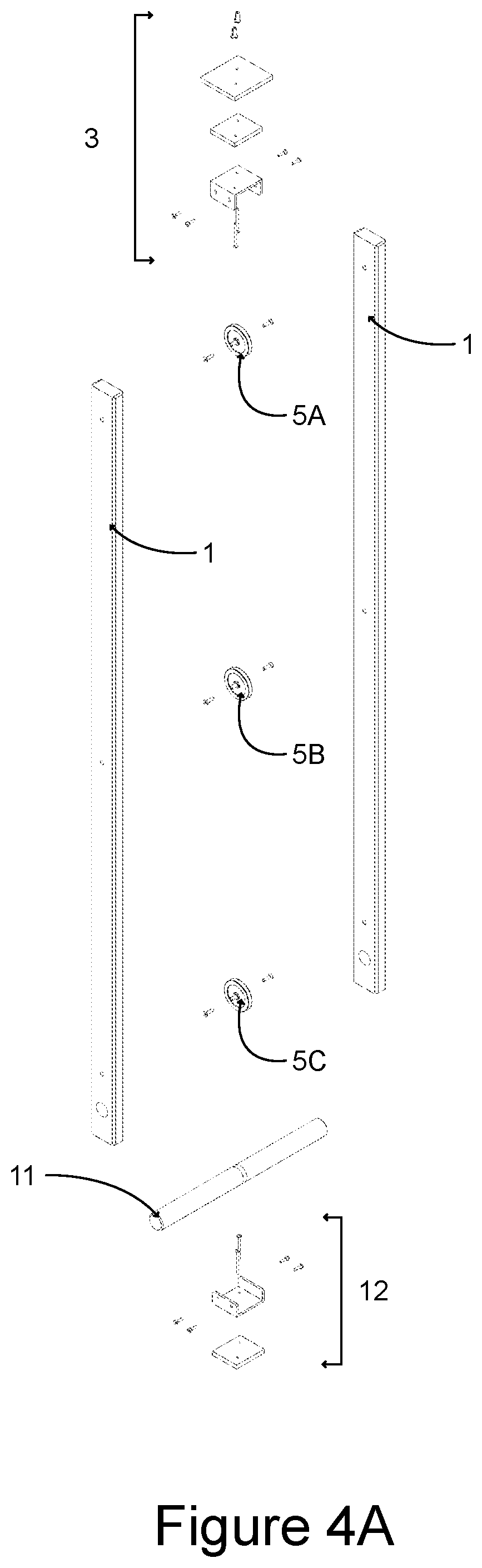 Patent US12102867 Figure 4 – Multi-use fitness device and method