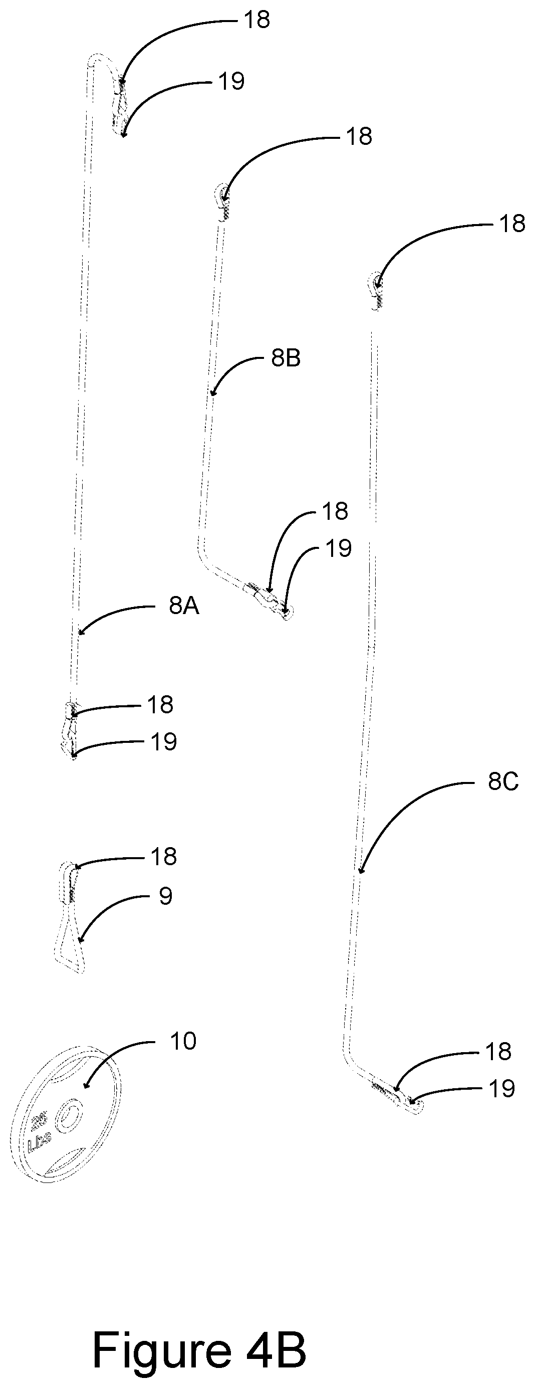 Patent US12102867 Figure 5 – Multi-use fitness device and method