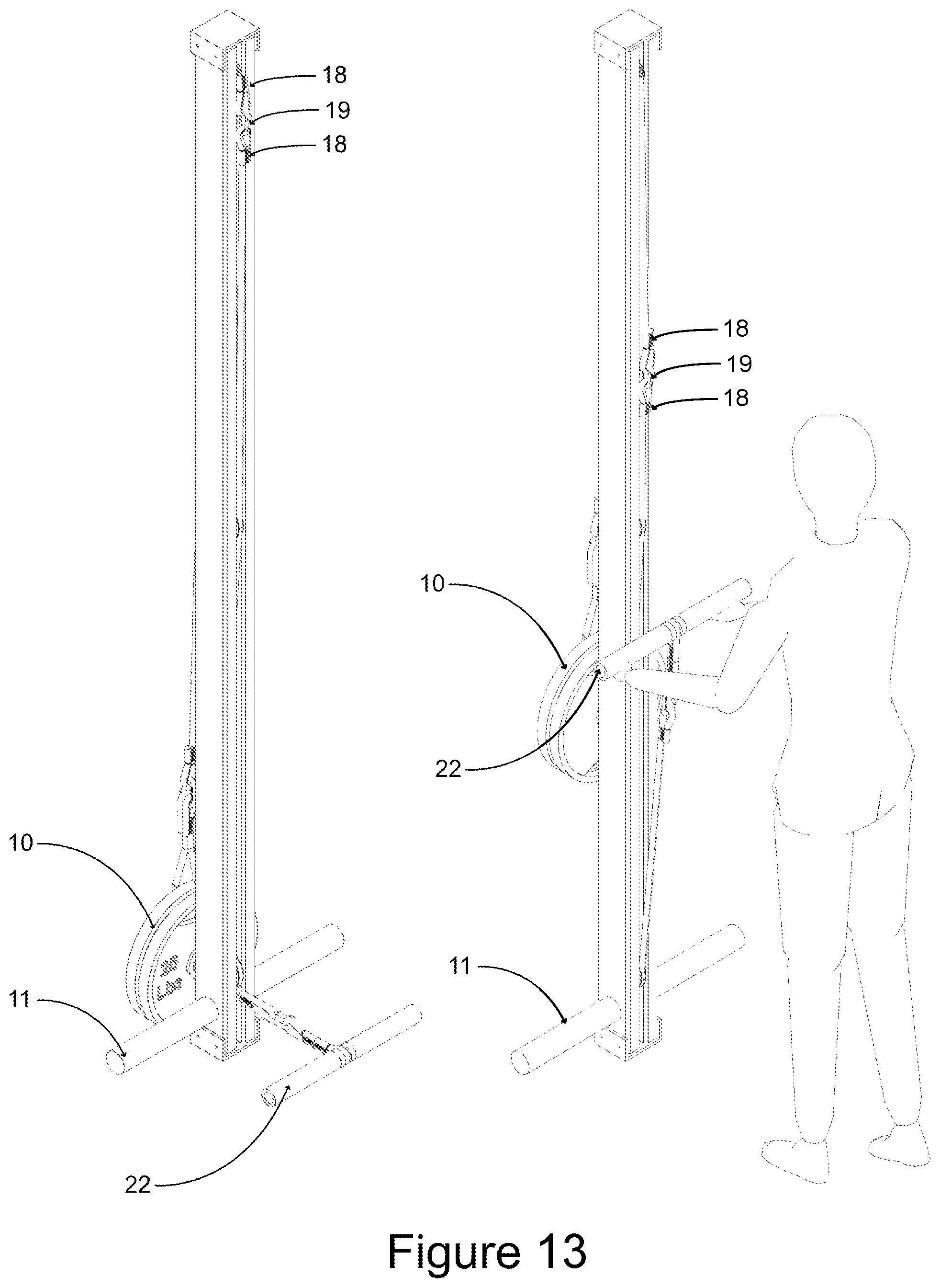 Patent US12102867 Figure 13 – Multi-use fitness device and method