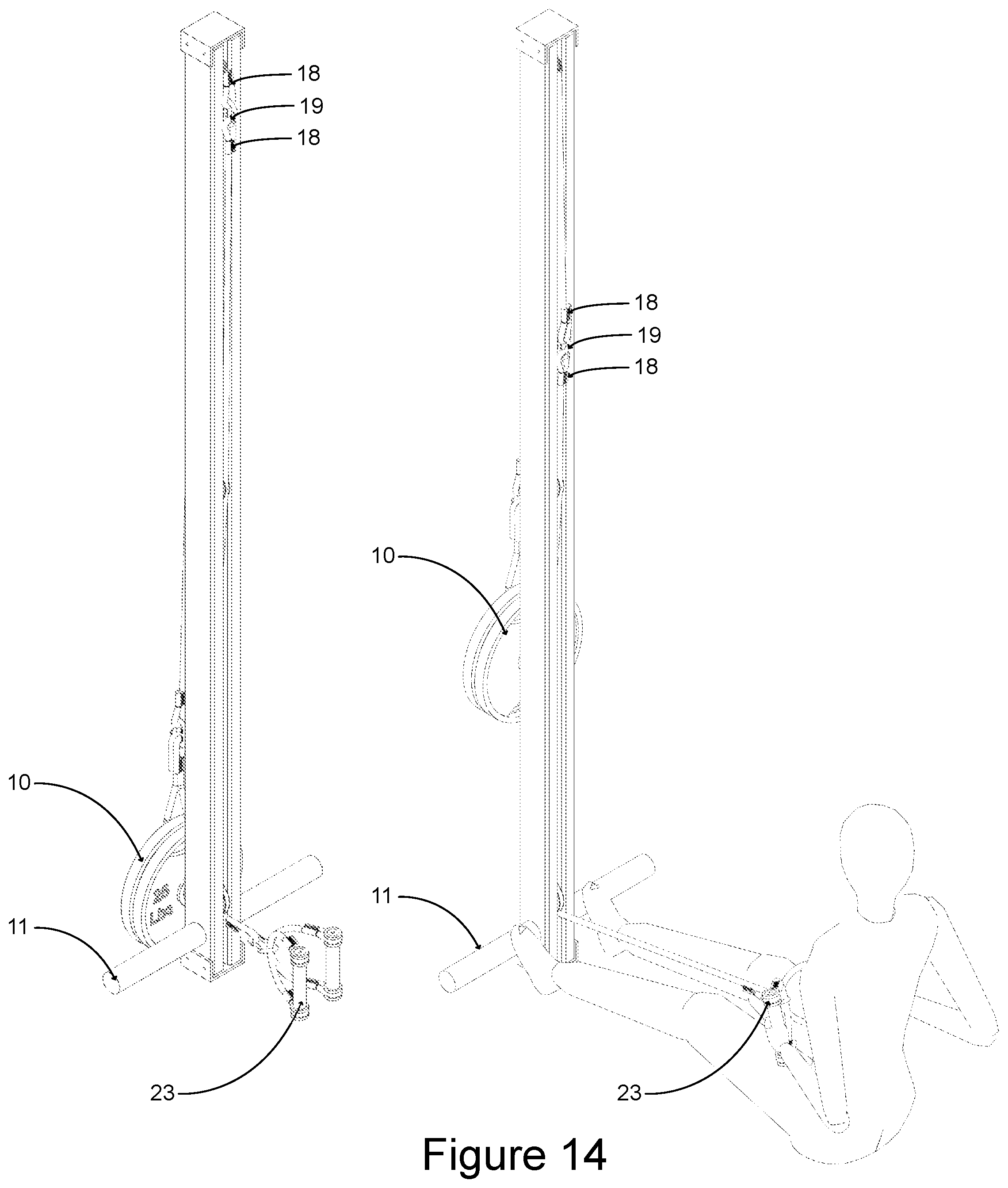 Patent US12102867 Figure 14 – Multi-use fitness device and method