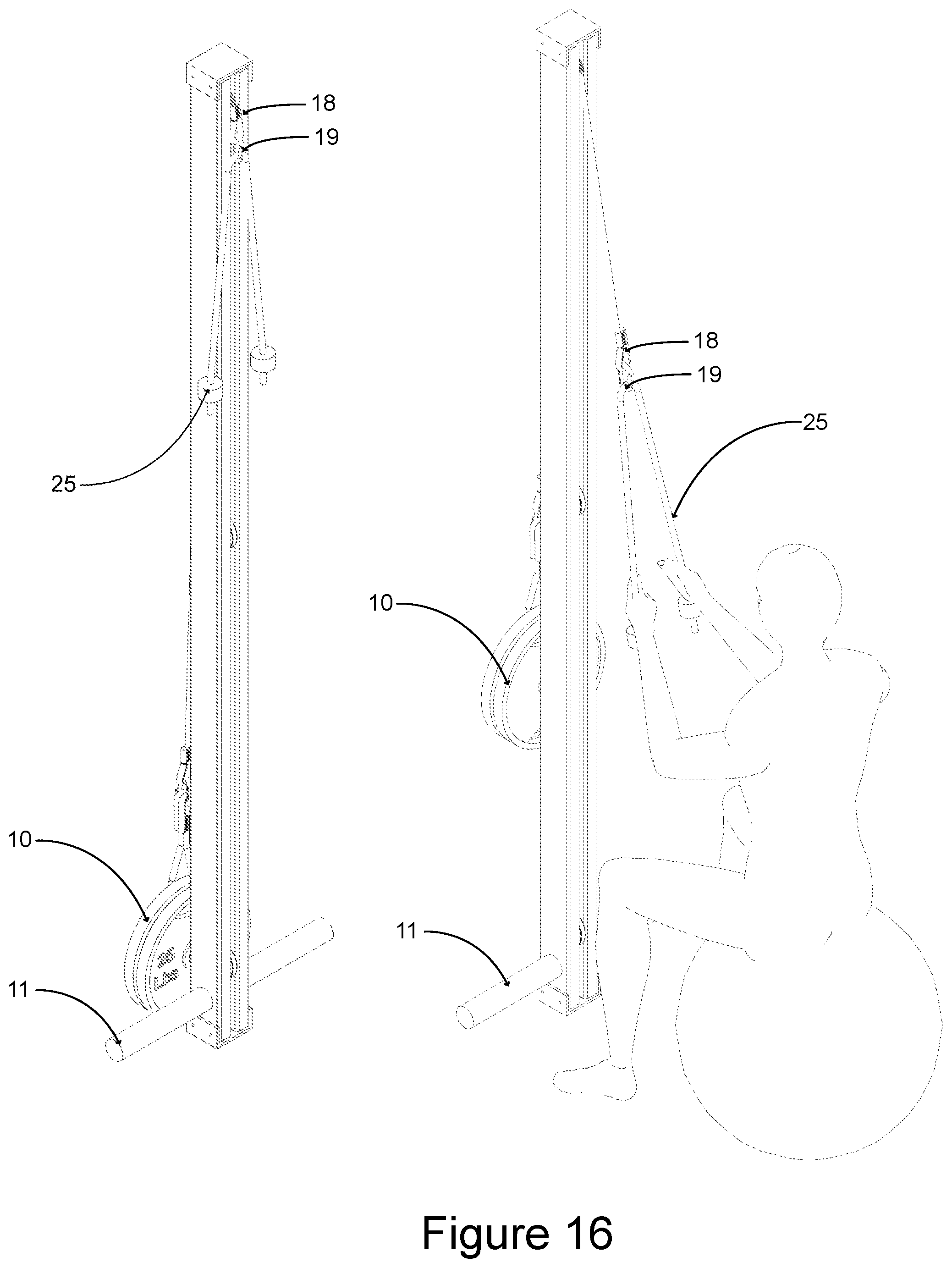 Patent US12102867 Figure 16 – Multi-use fitness device and method