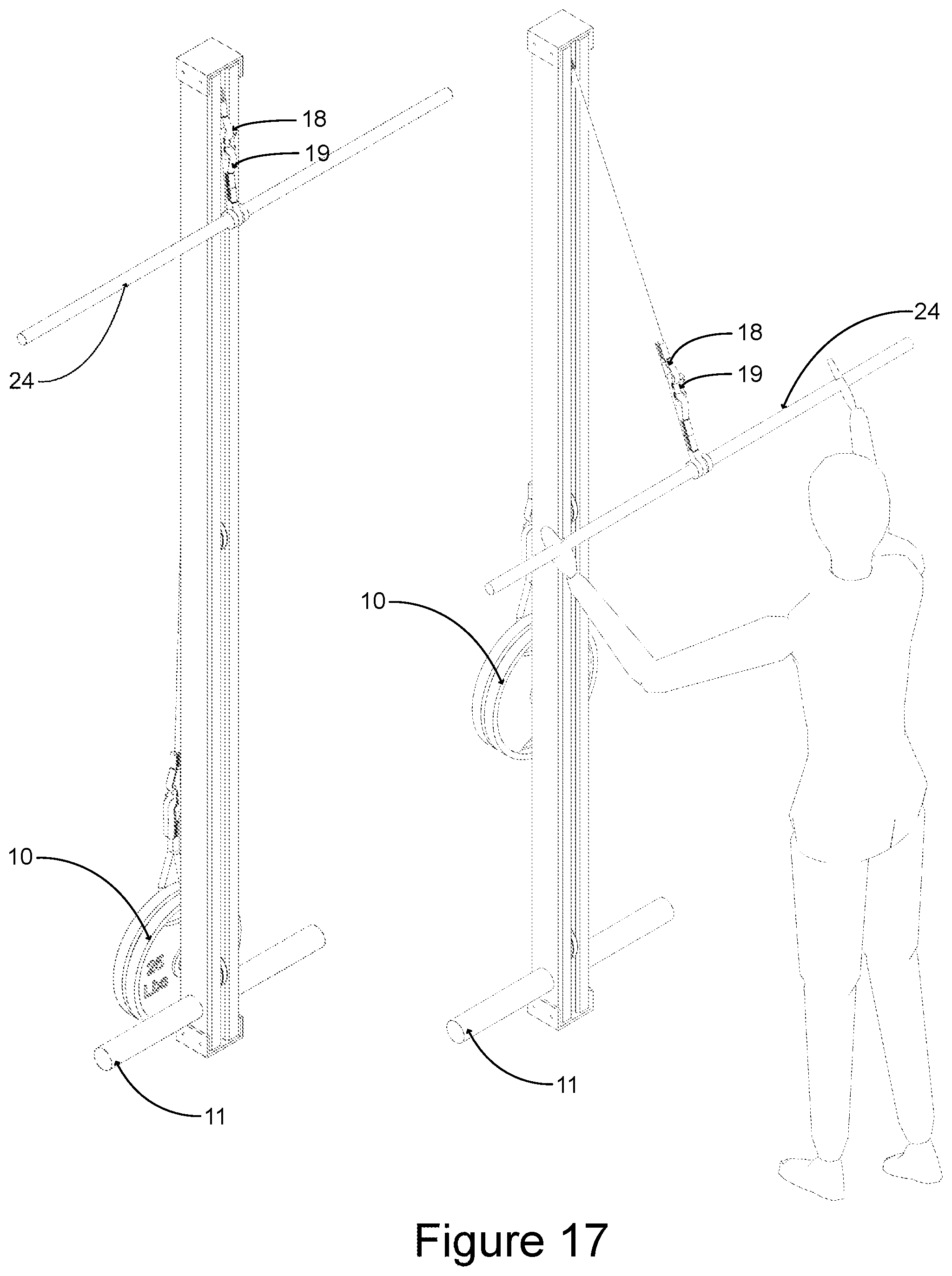 Patent US12102867 Figure 17 – Multi-use fitness device and method