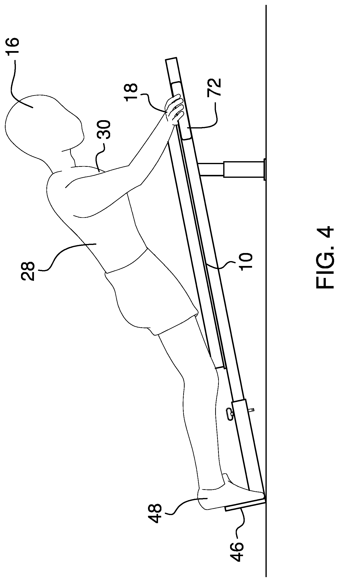 Patent US12102868 Figure 4 – Adjustable modified exercise bench device