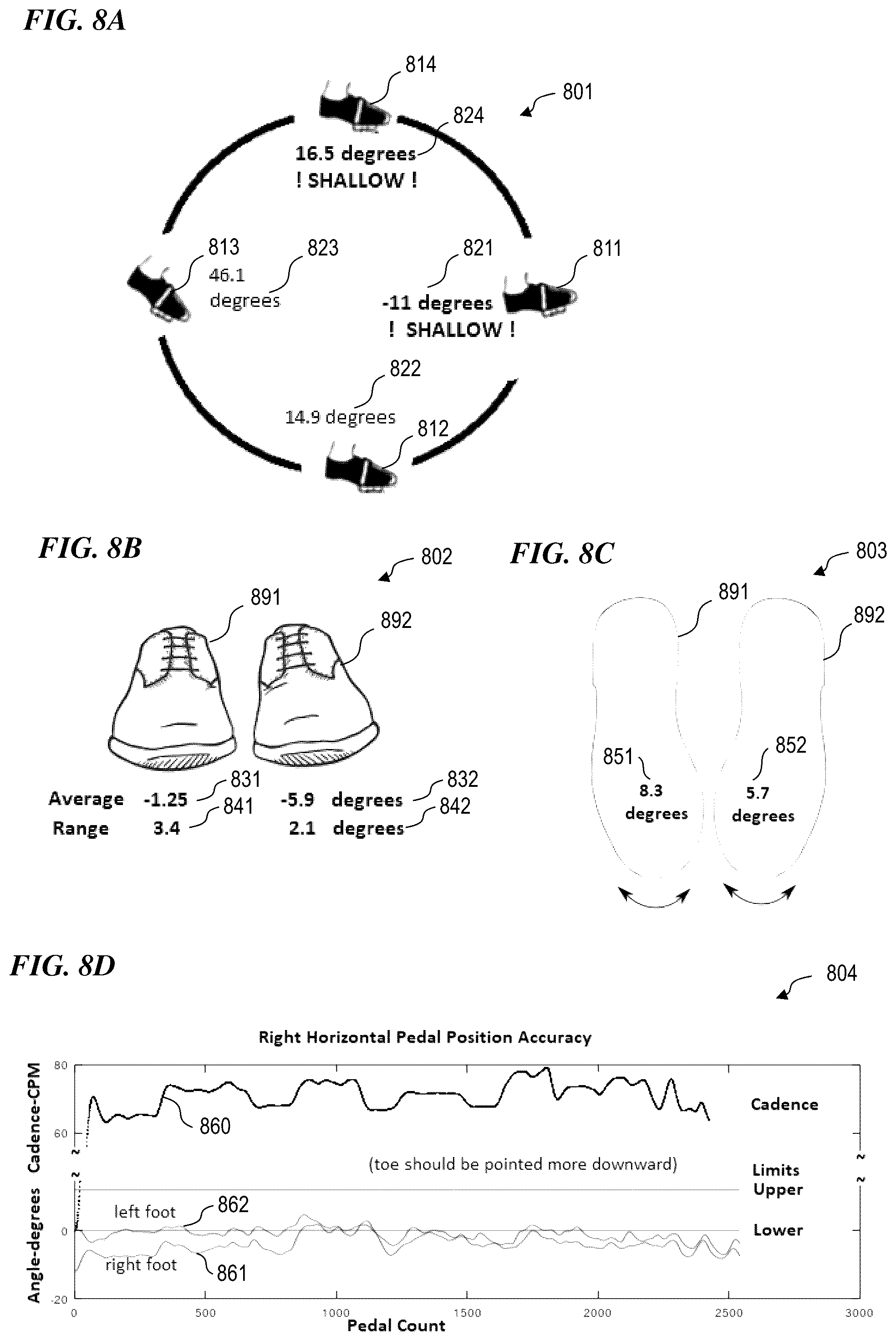 Patent US12102872 Figure 8 – Apparatus and method for monitoring and improving athletic performance