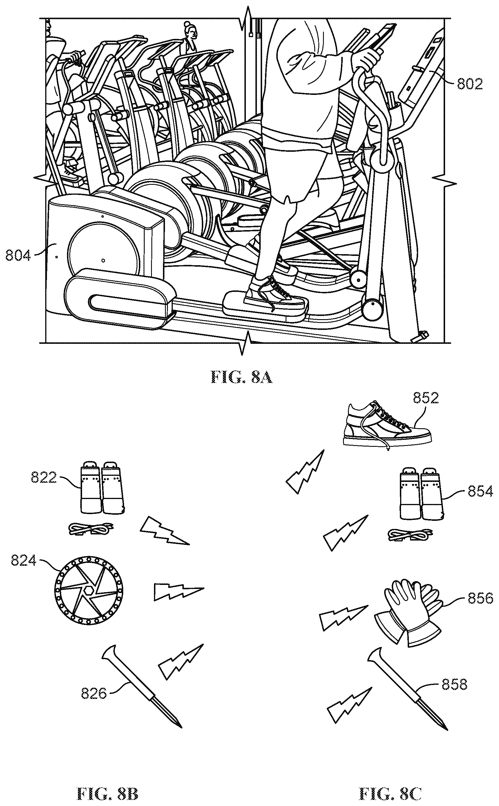 Patent US12102876 Figure 8 – Exercise machine resistance identifier
