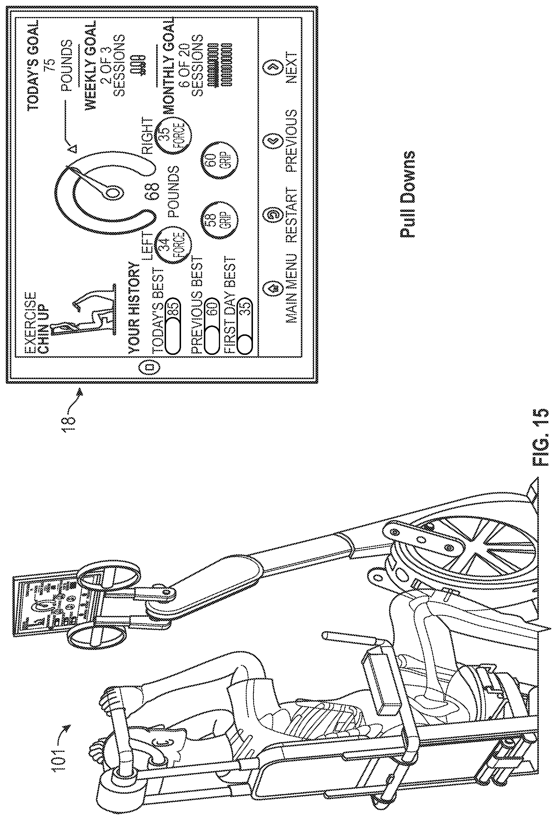 Patent US12102878 Figure 15 – Method and system for using artificial intelligence to determine a user's progress during interval training