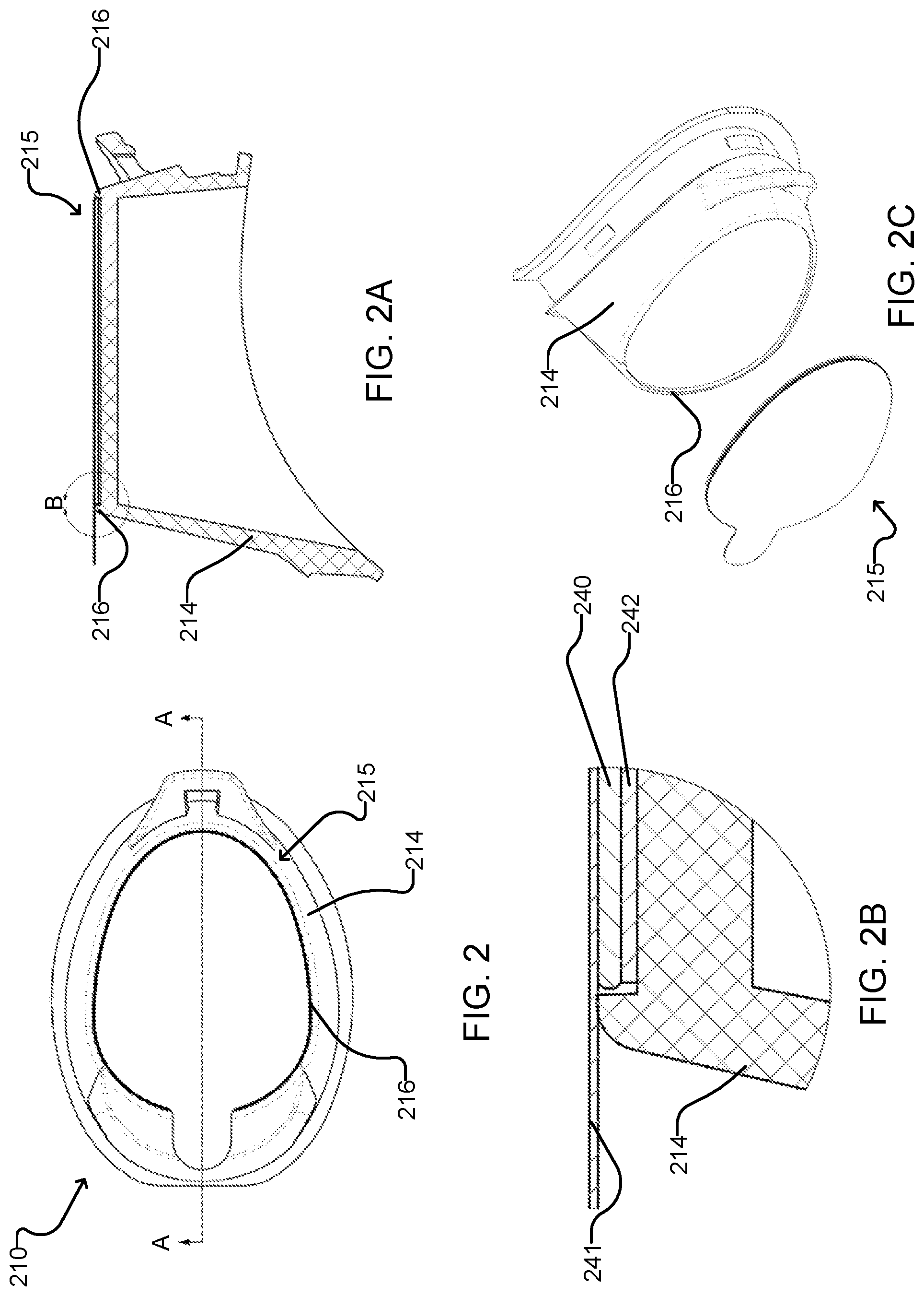 Patent US12102881 Figure 2 – Swimming goggles with integrated glass