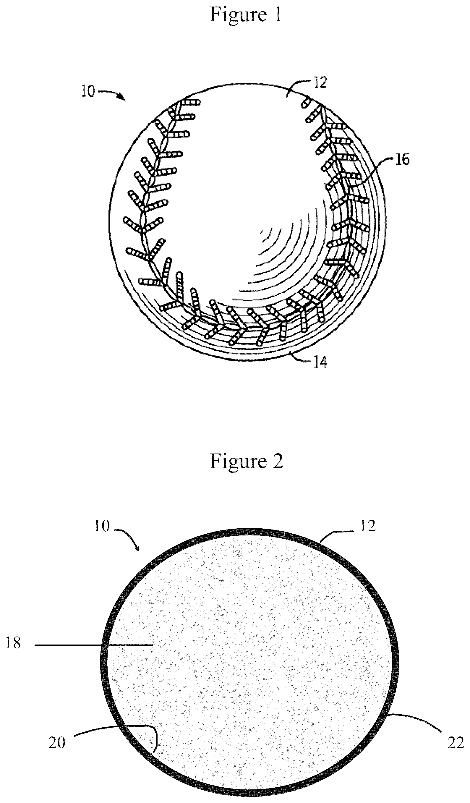 Patent US12102883 Figure 1 – Leather covered game ball