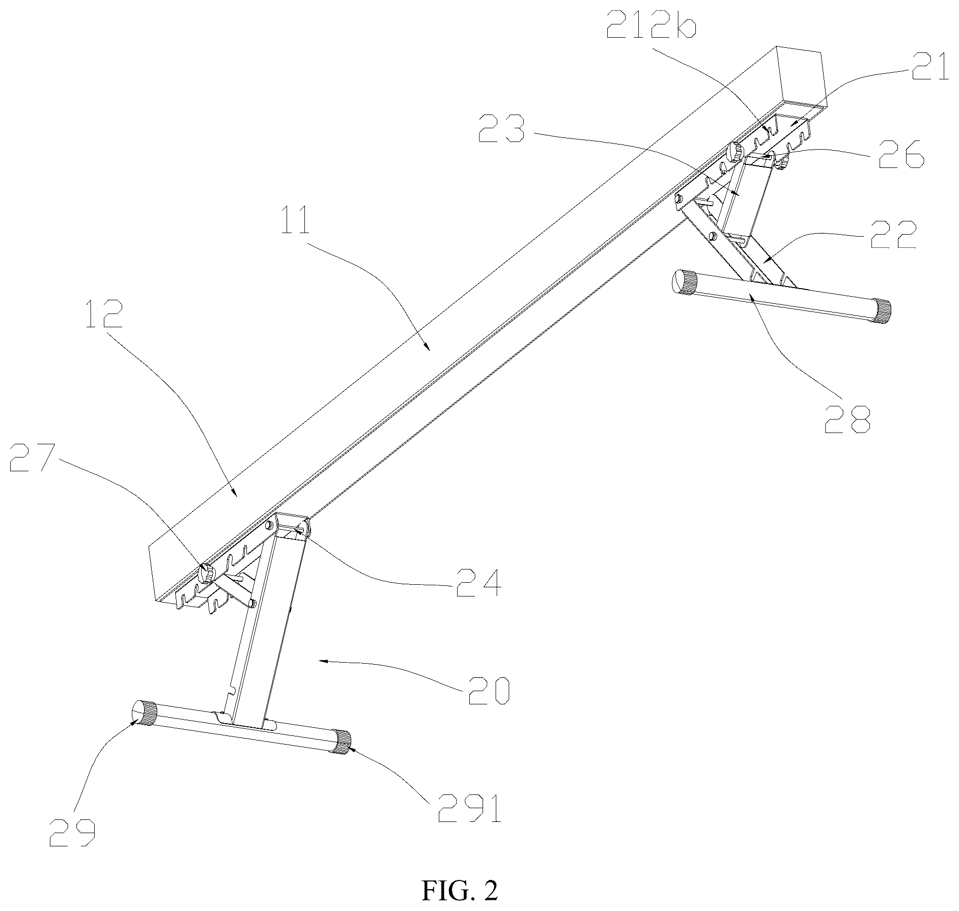 Patent US12102884 Figure 2 – Balance beam