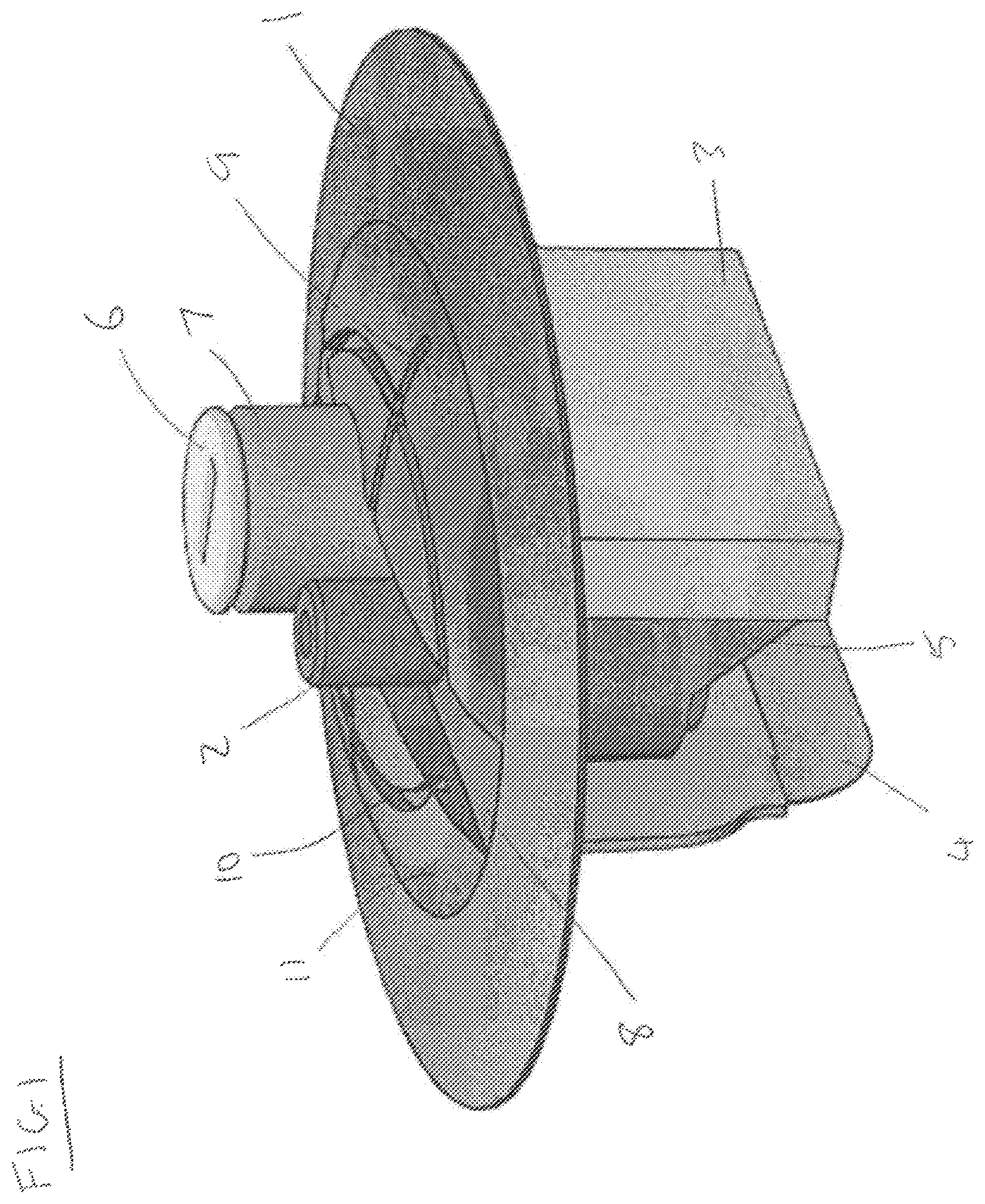 Patent US12102885 Figure 1 – Apparatus for an inflatable sports ball