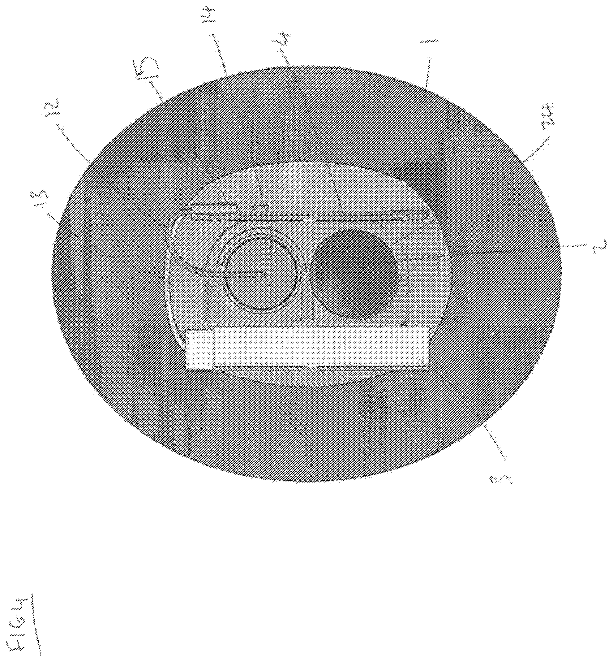 Patent US12102885 Figure 7 – Apparatus for an inflatable sports ball