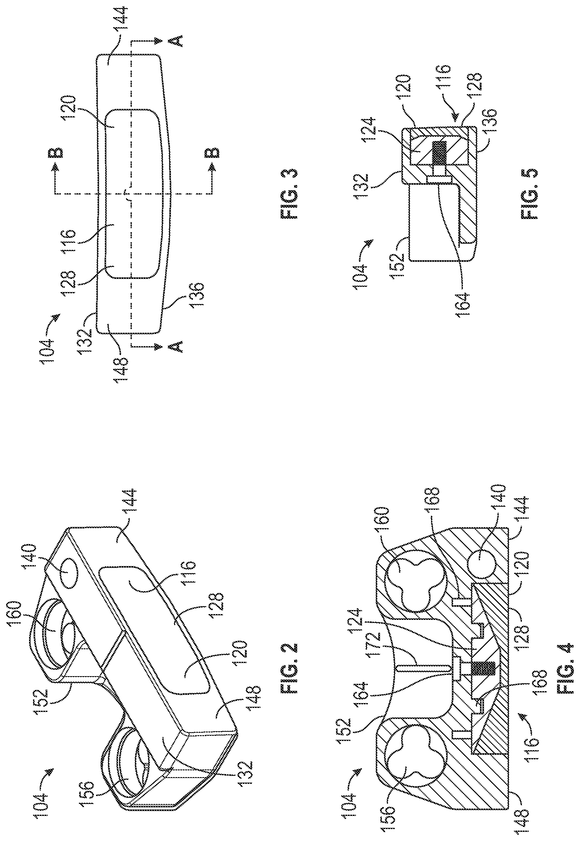 Patent US12102888 Figure 2 – Putter club head with profiled face insert