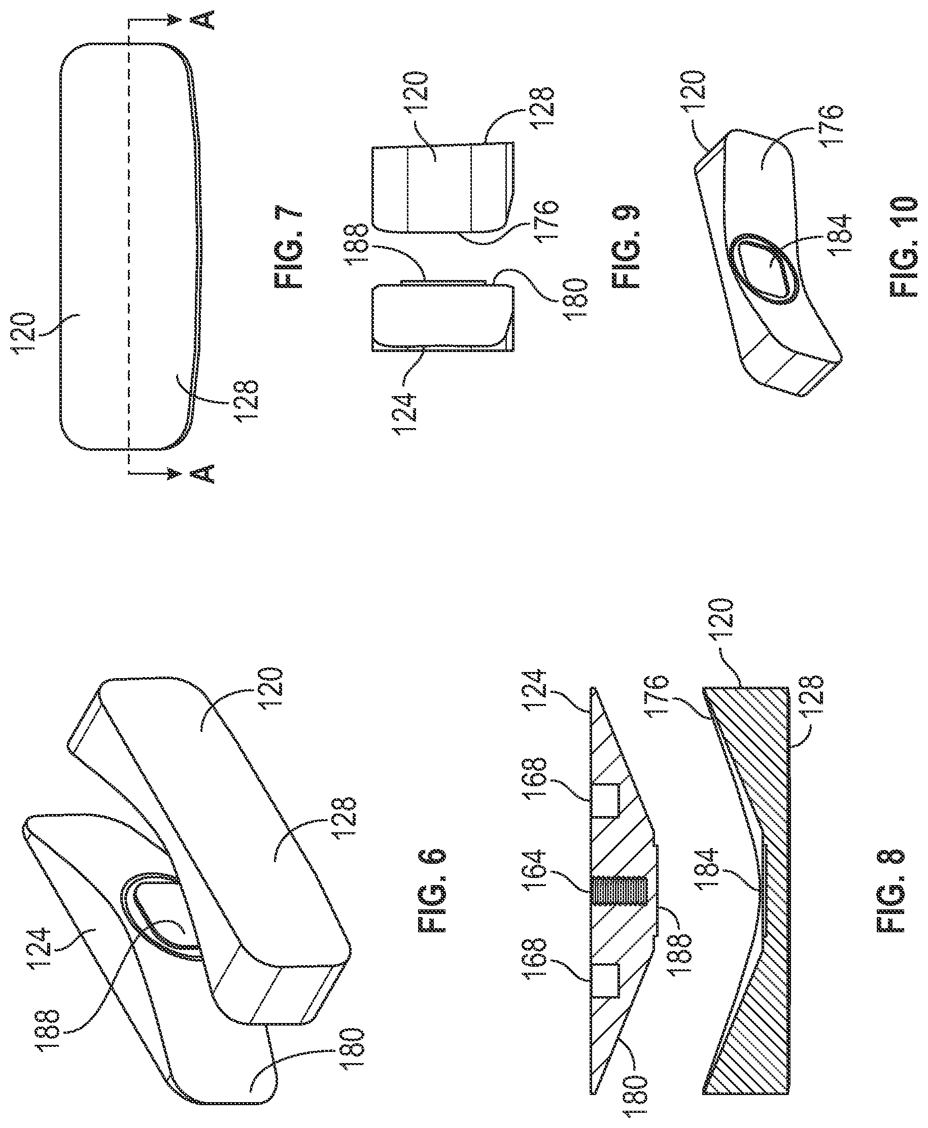 Patent US12102888 Figure 3 – Putter club head with profiled face insert