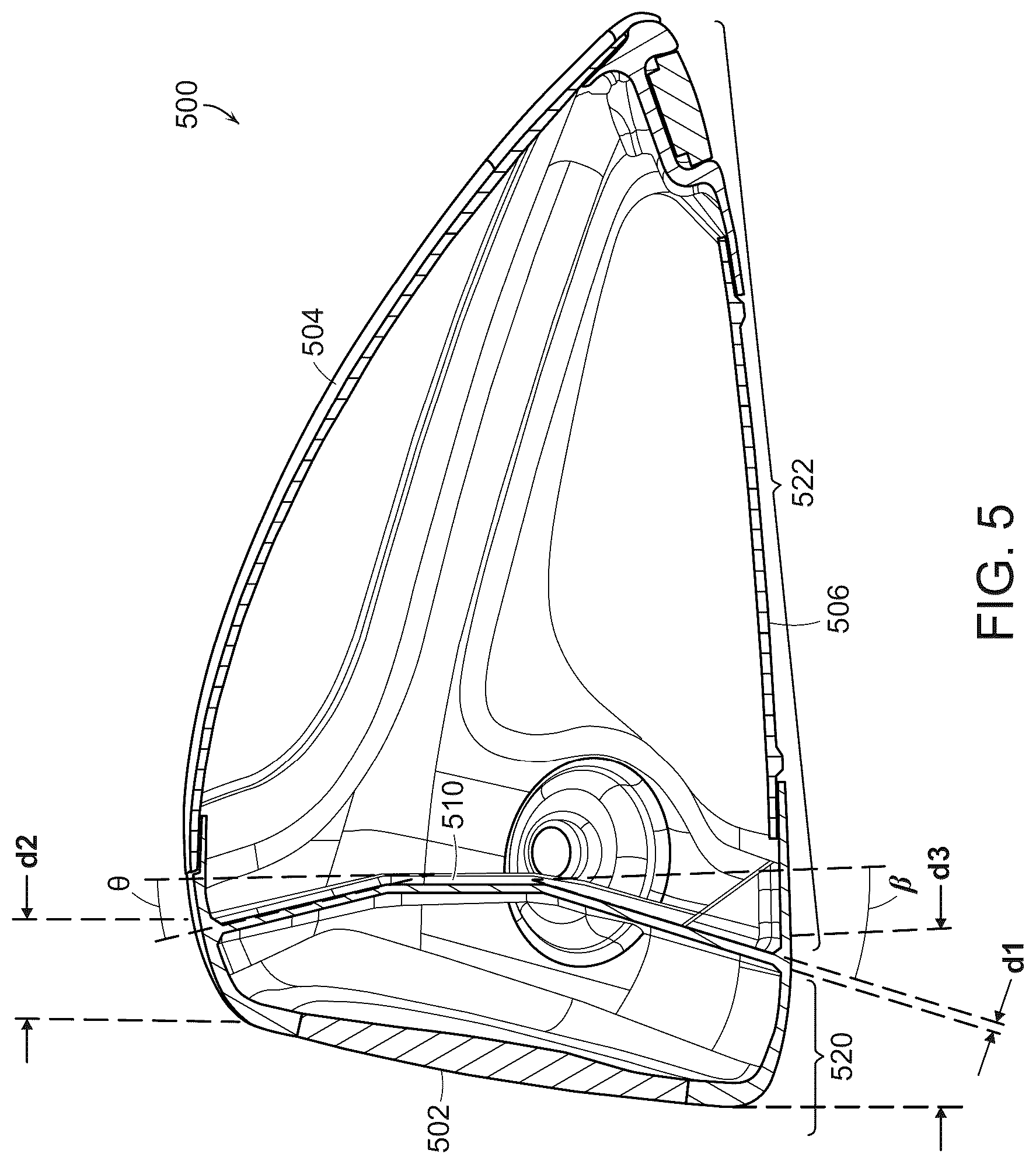 Patent US12102889 Figure 4 – Multi-material golf club head