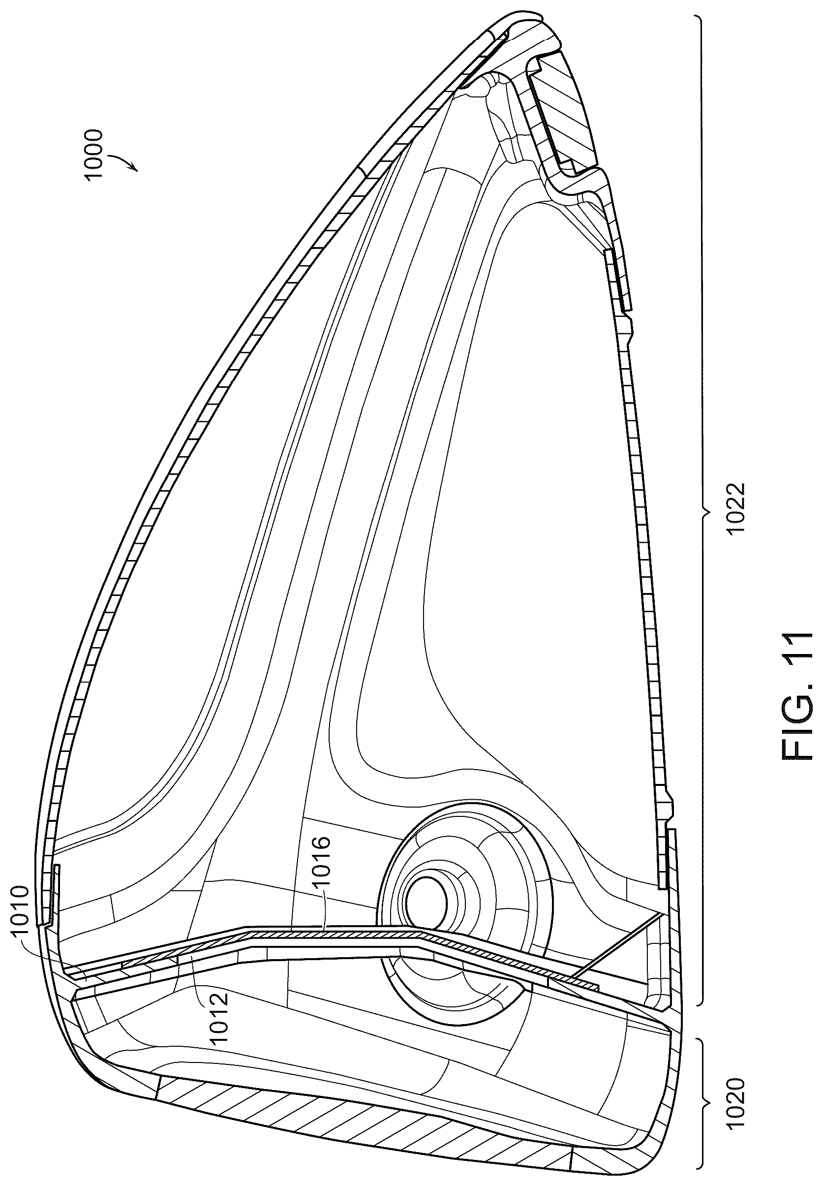 Patent US12102889 Figure 10 – Multi-material golf club head