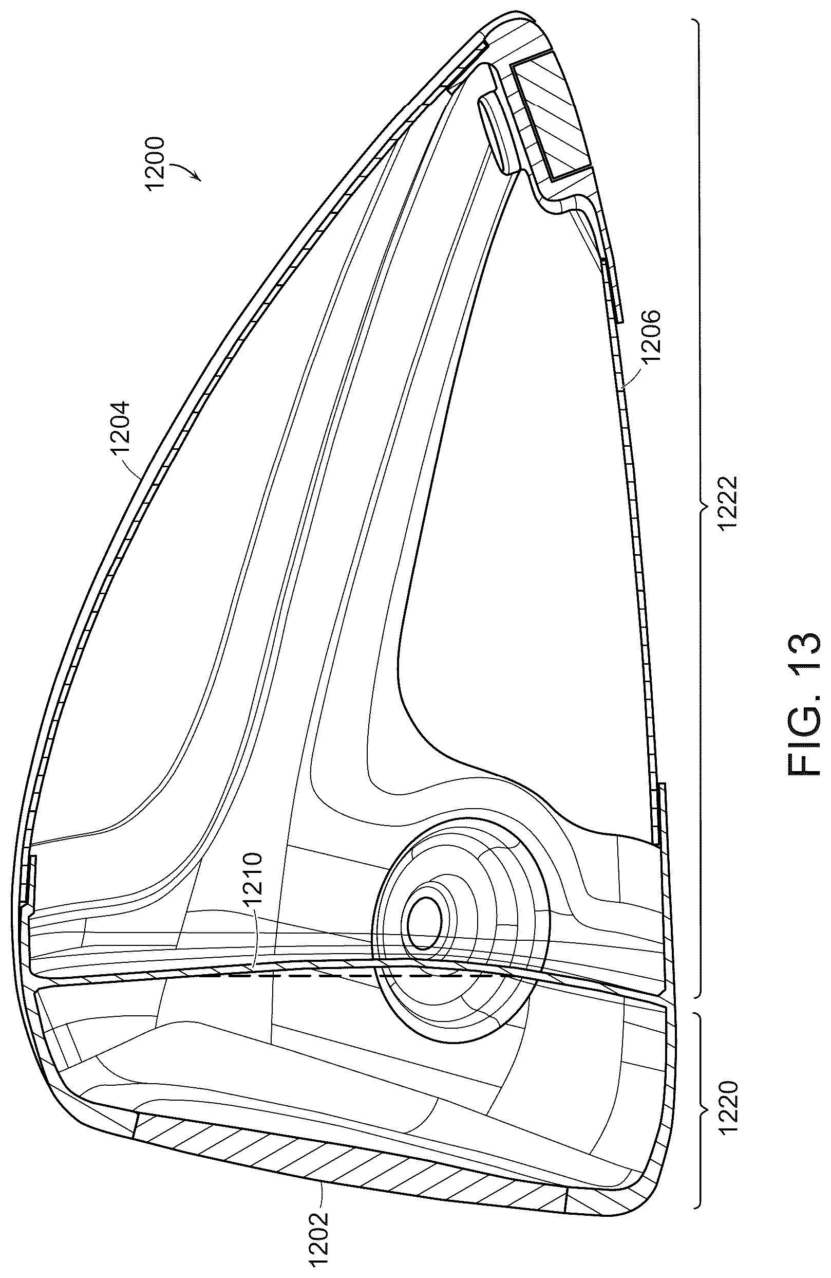 Patent US12102889 Figure 12 – Multi-material golf club head