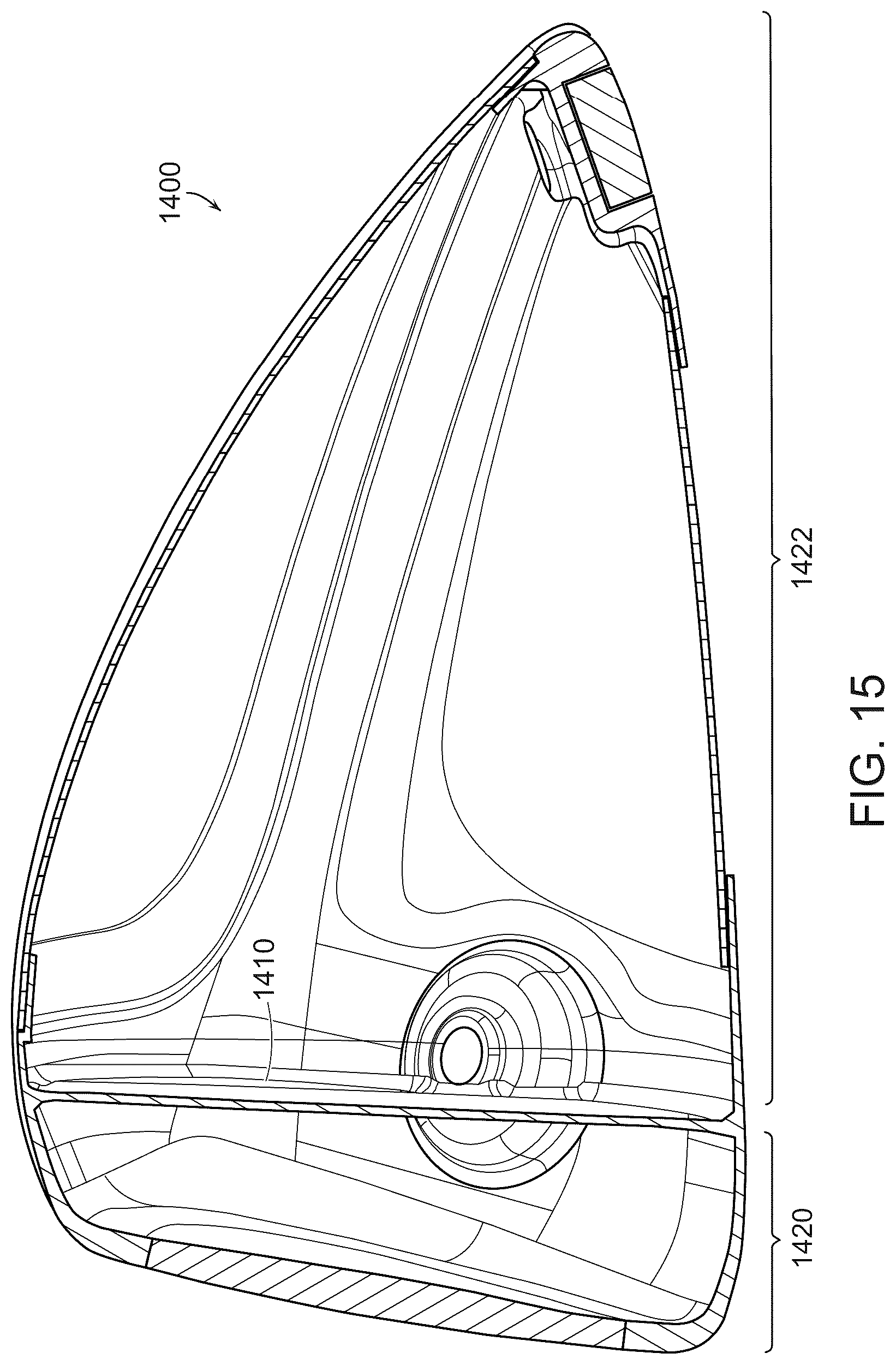 Patent US12102889 Figure 14 – Multi-material golf club head